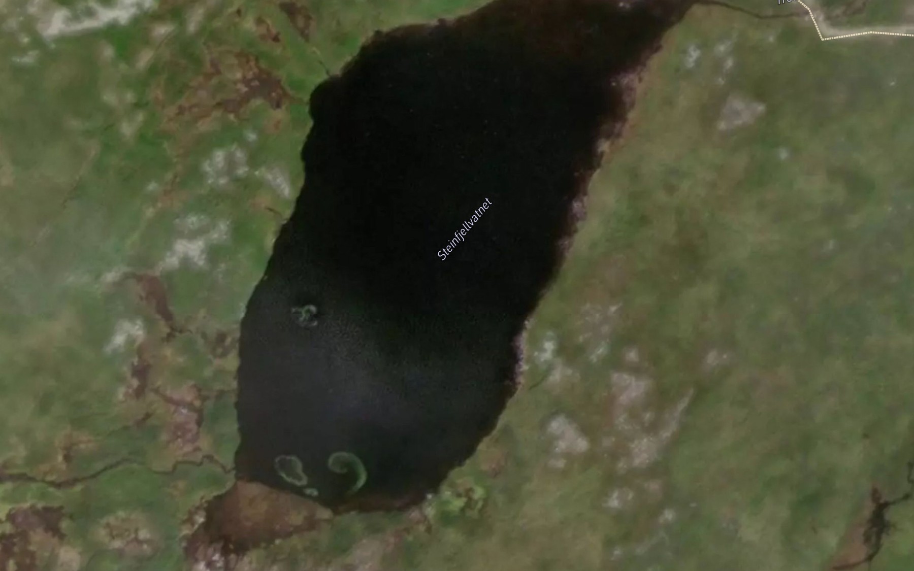 Satellite map of the Steinfjellvatnet
