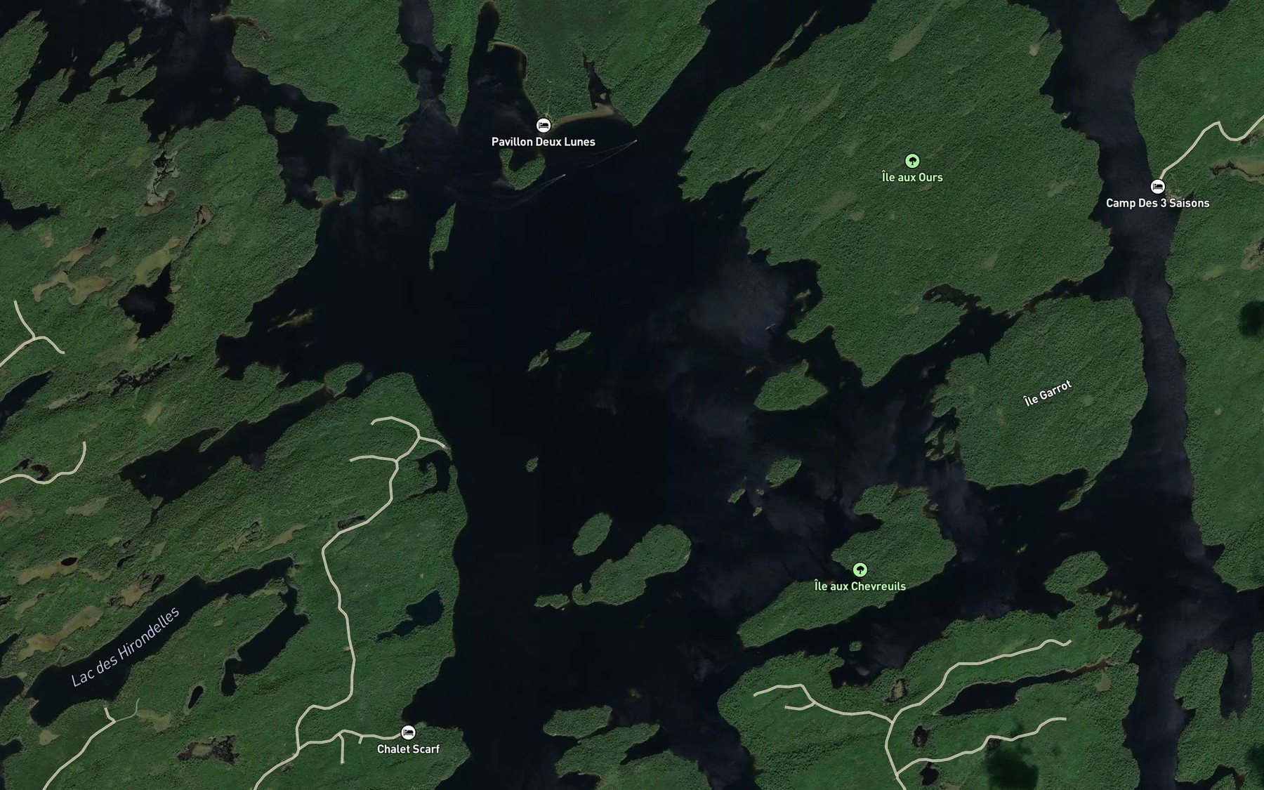Satellite map of the Baie du Huard
