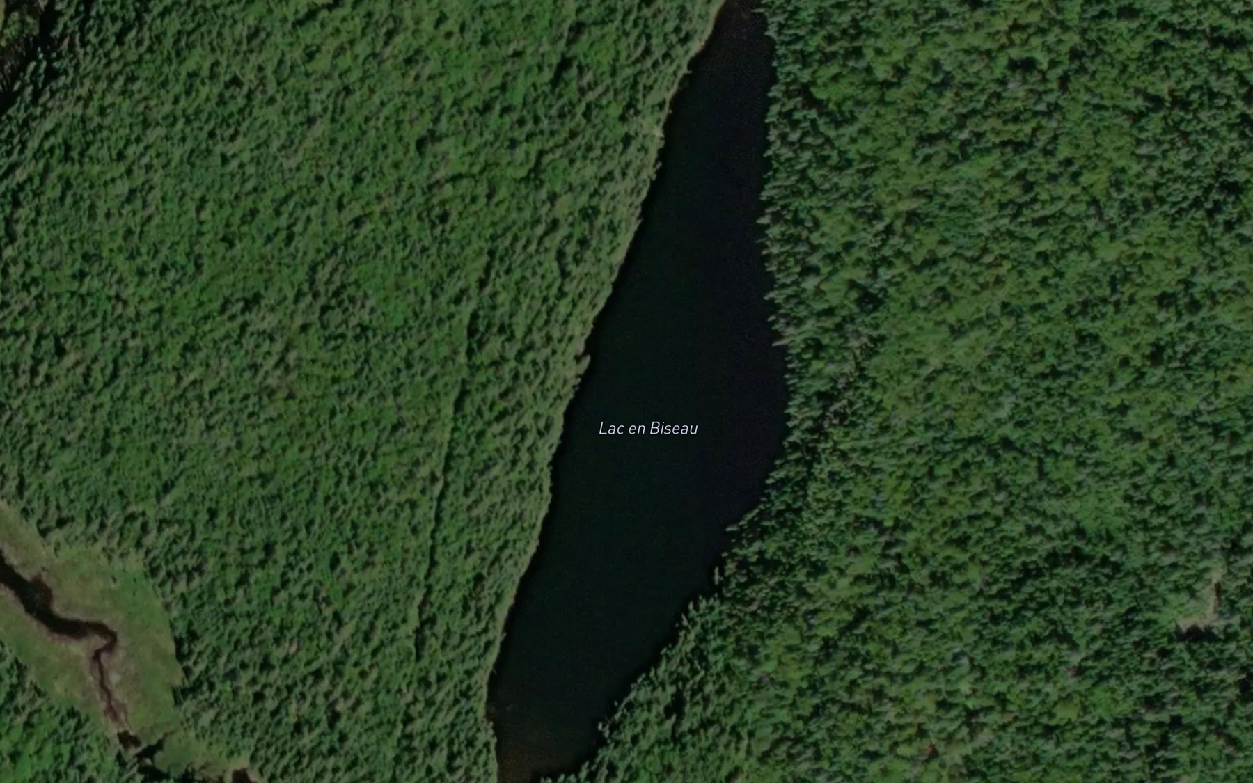 Satellite map of the Lac en Biseau