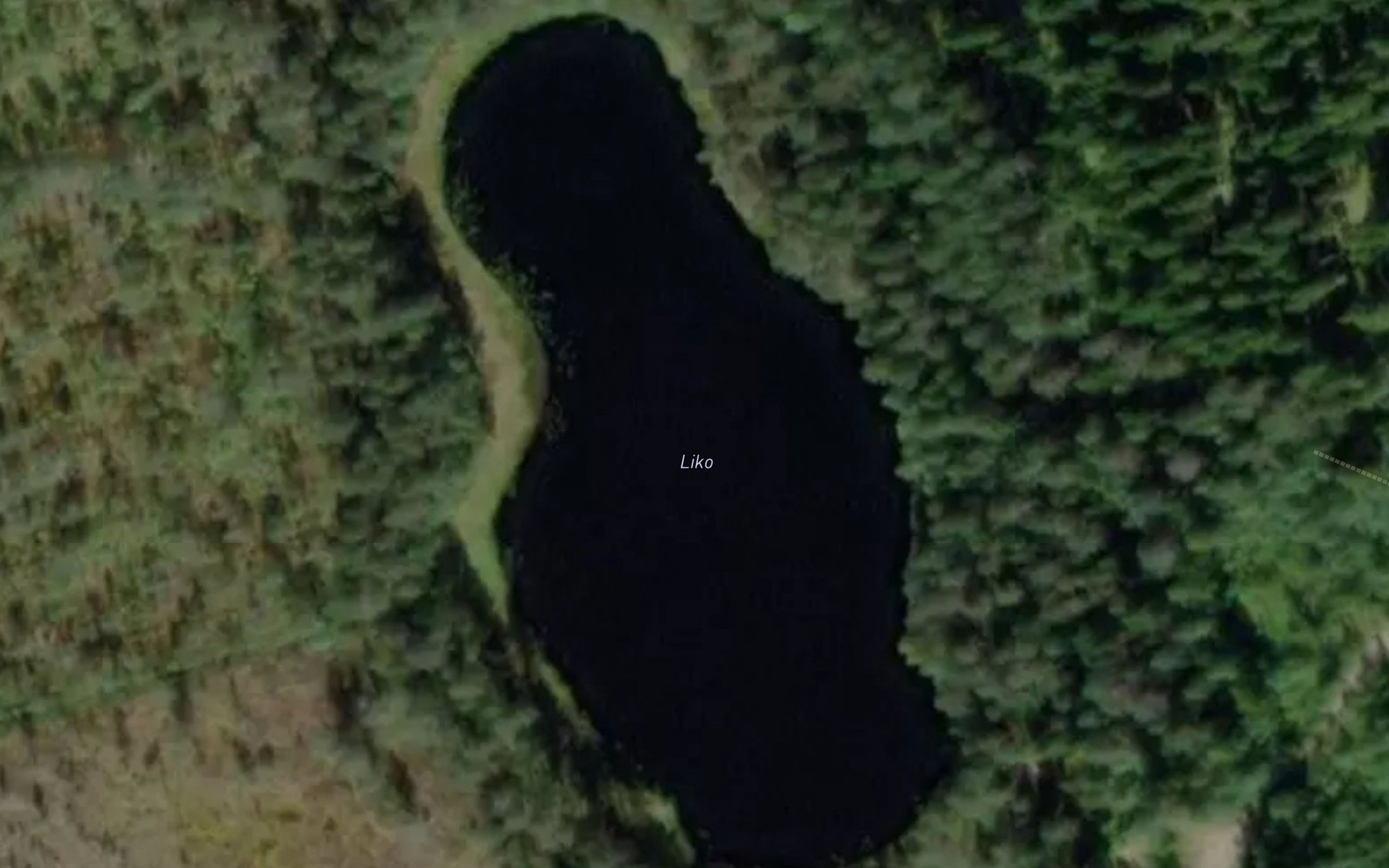 Satellite map of the Liko