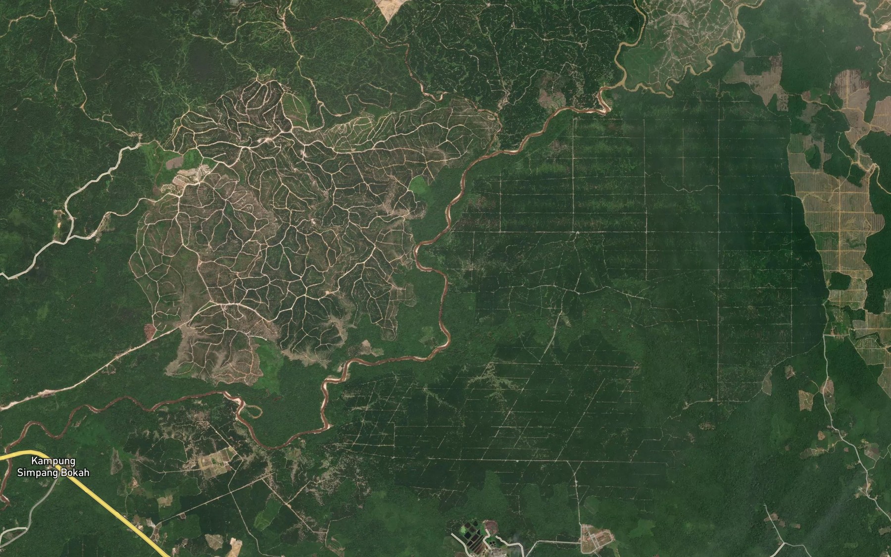 Satellite map of the Sungai Jonjang