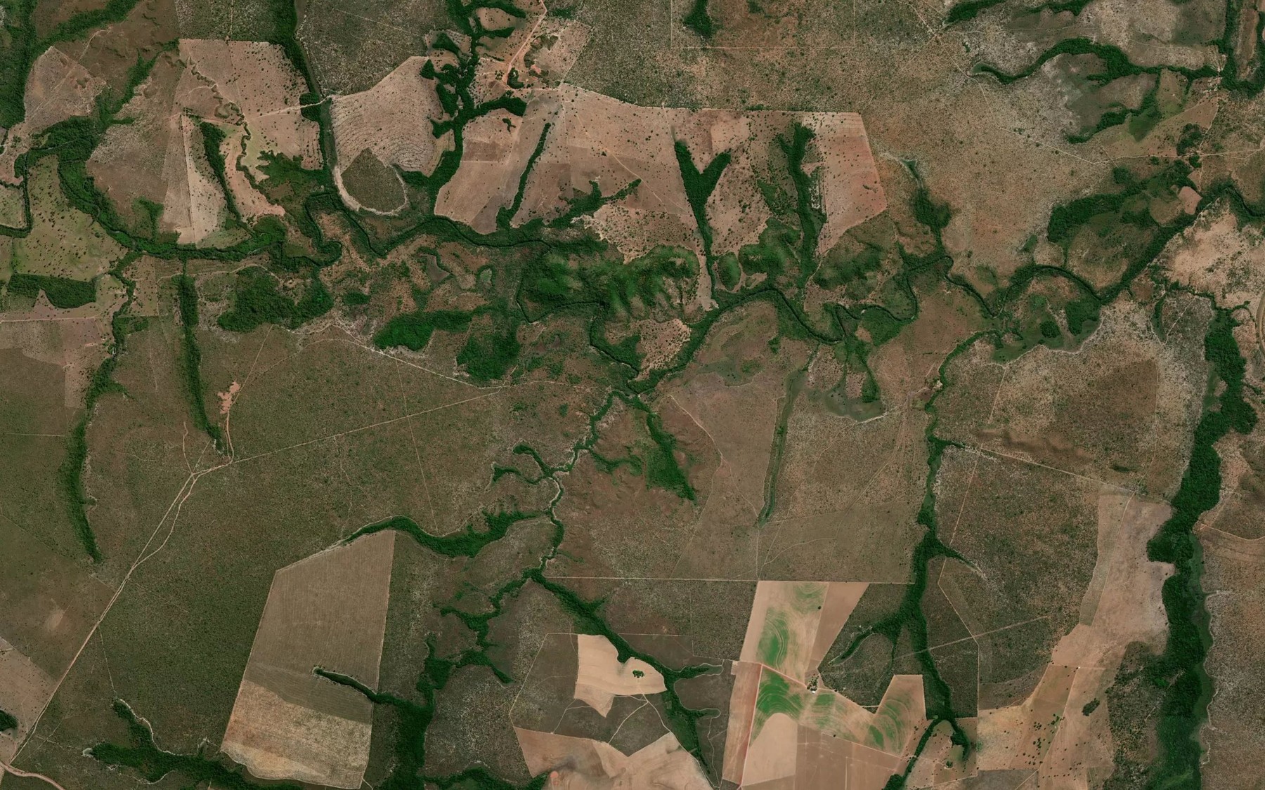 Satellite map of the Corrego Trabalho