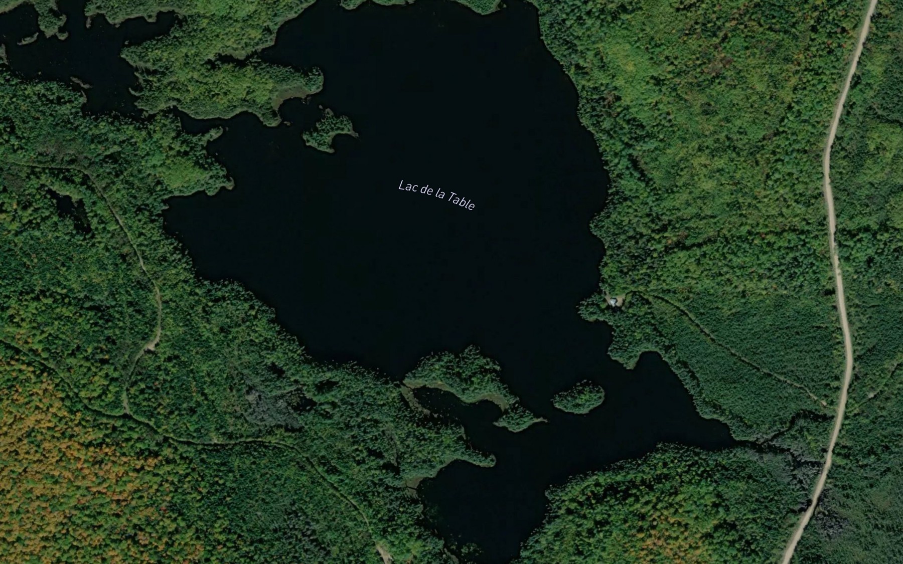 Satellite map of the Lac de la Table