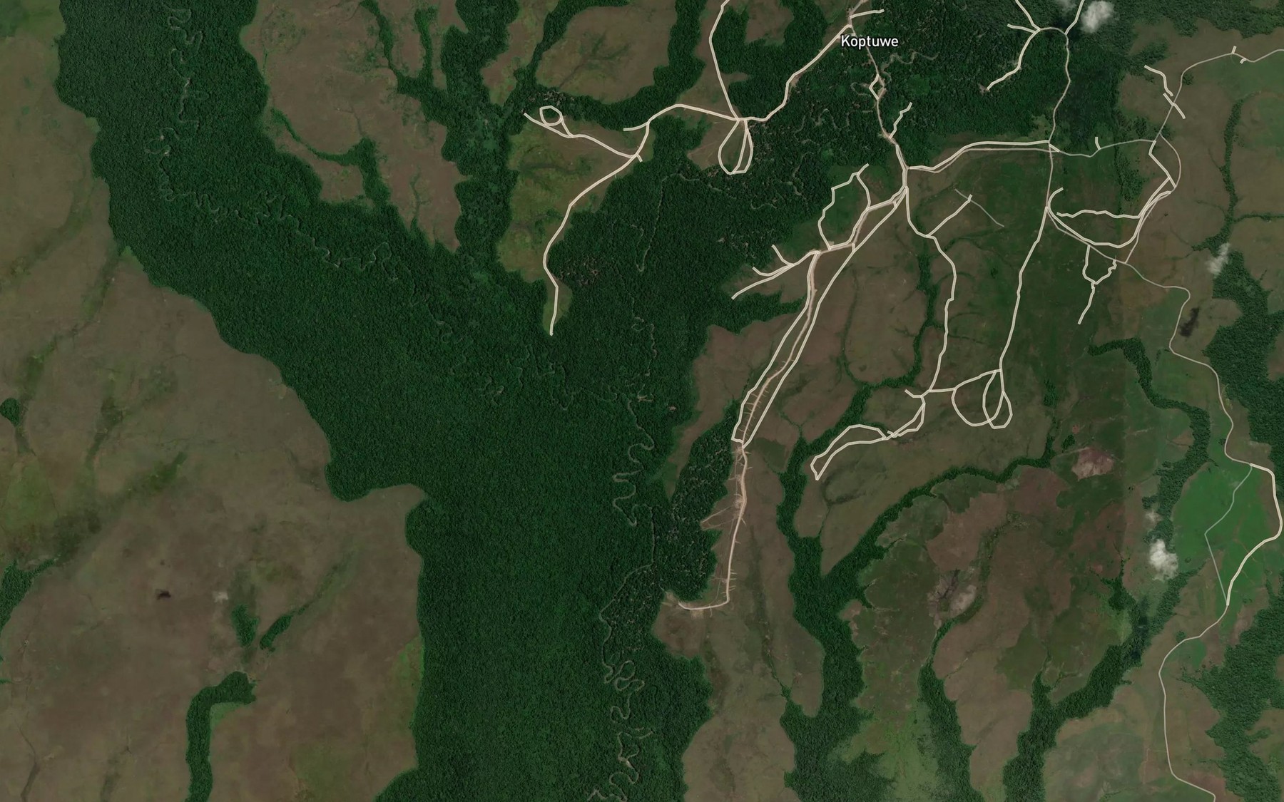 Satellite map of the Yemogu Creek