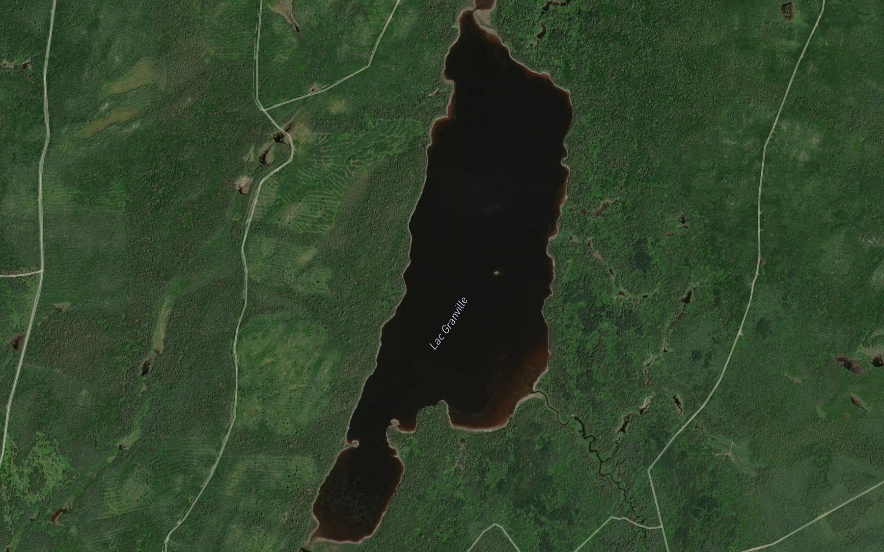 Satellite map of the Lac Granville