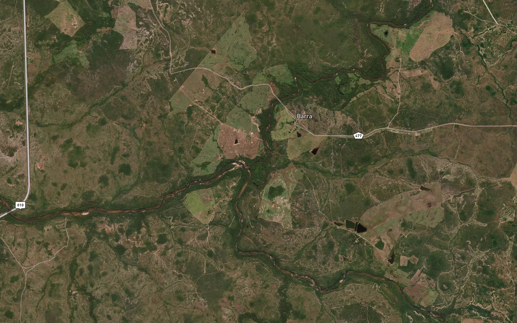 Satellite map of the Rio do Peixe