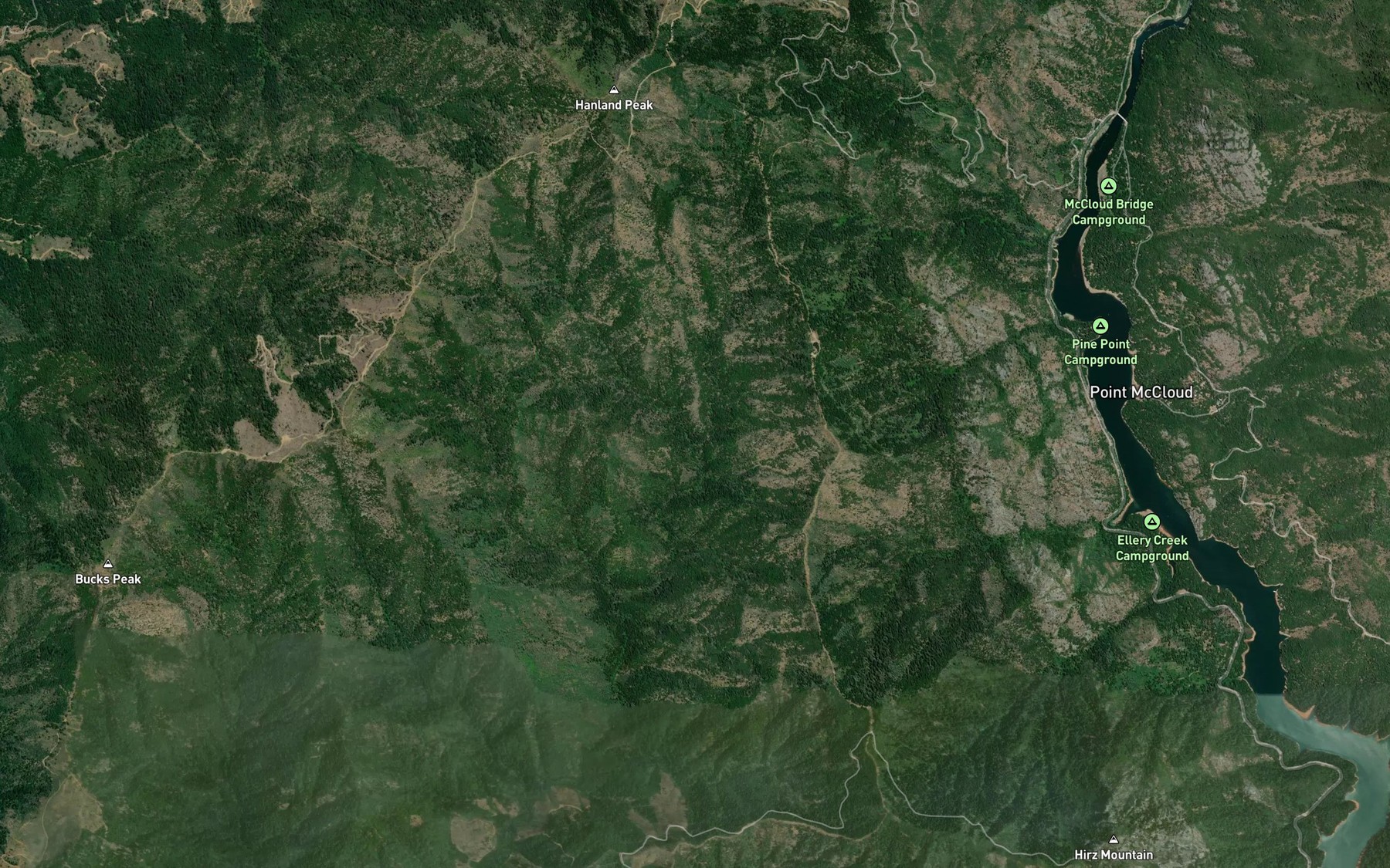 Satellite map of the West Fork Salt Creek