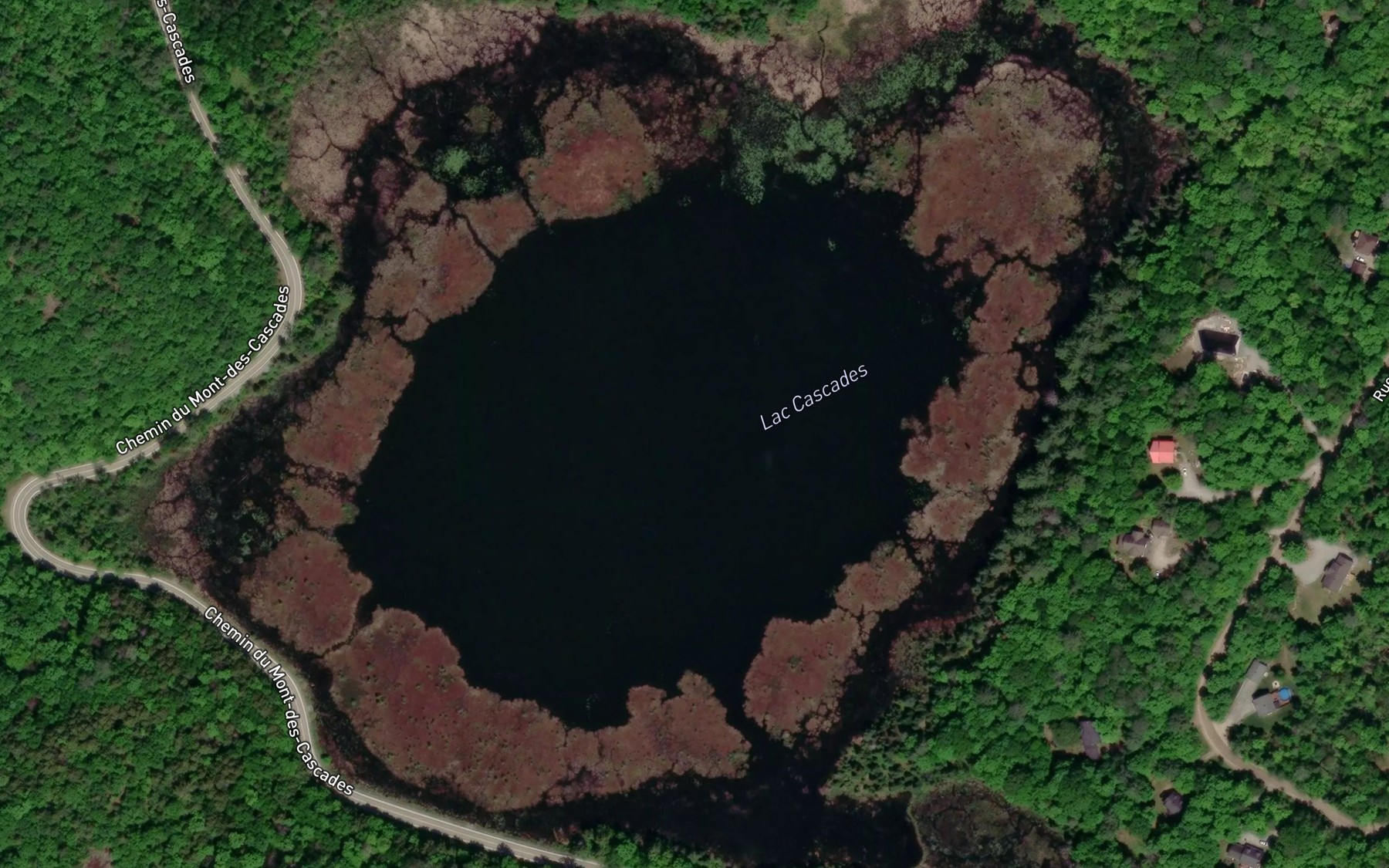 Satellite map of the Lac Cascades