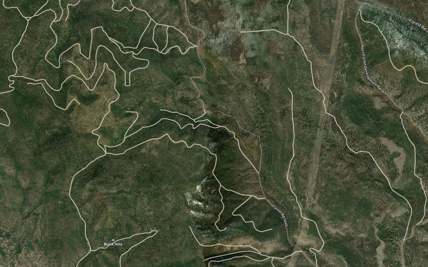 Satellite map of the Dice Spring