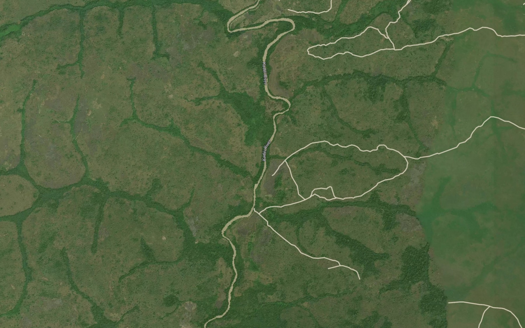 Satellite map of the Ndoum