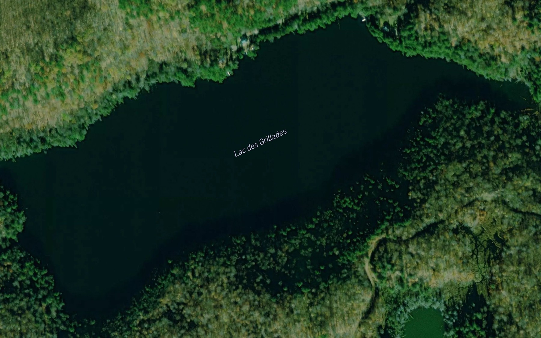Satellite map of the Lac des Grillades