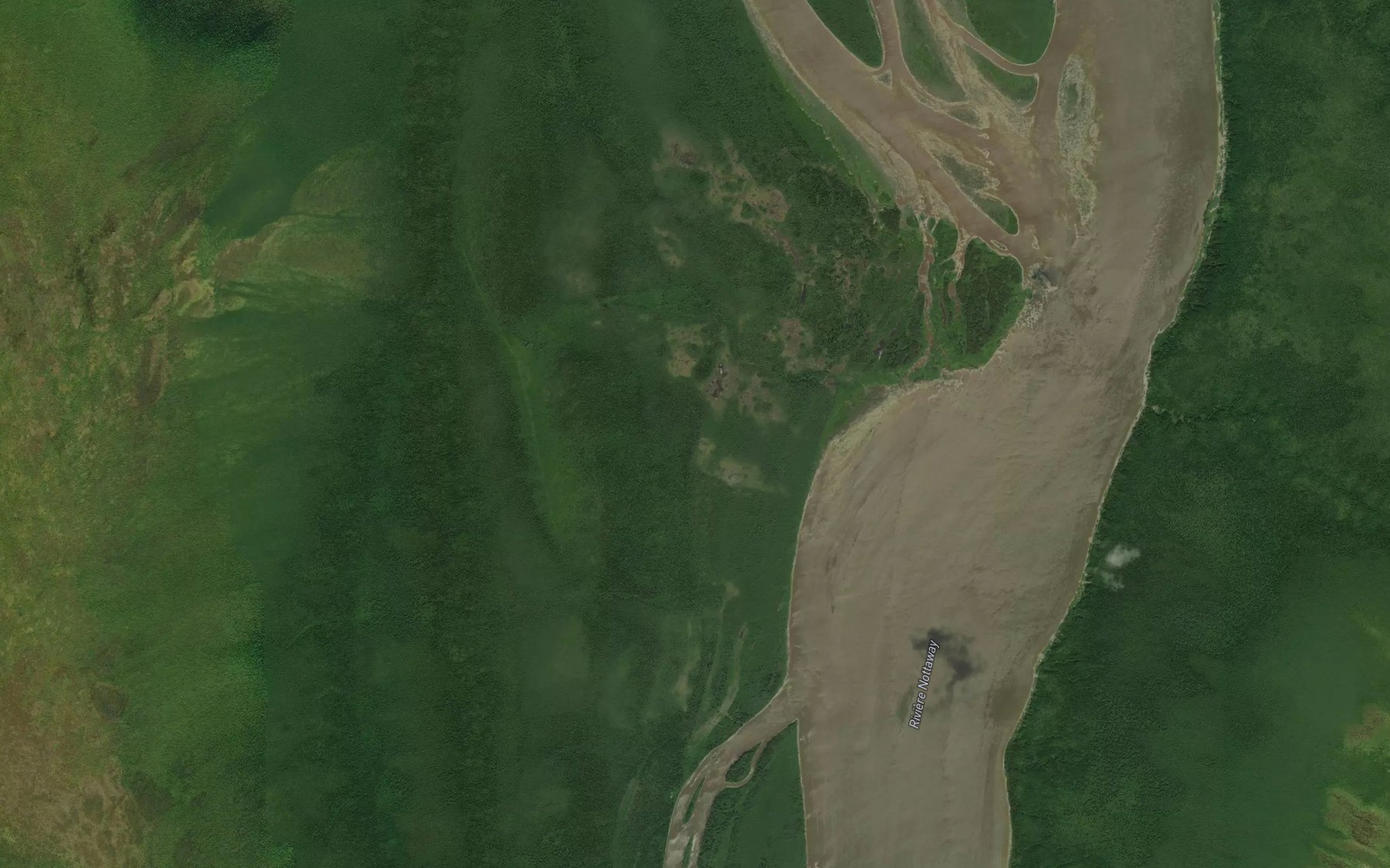 Satellite map of the Etangs Upihkan