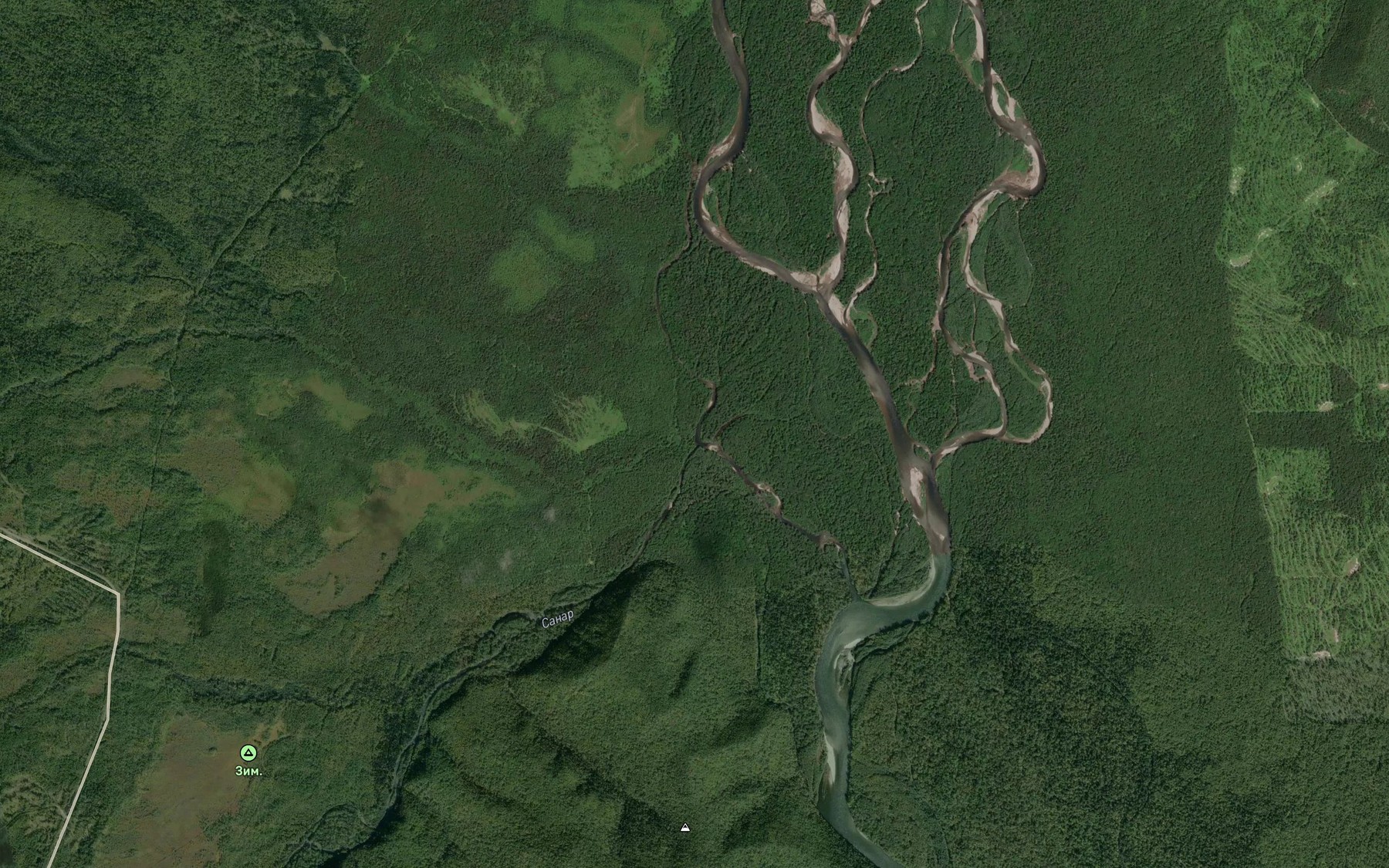 Satellite map of the Sanar