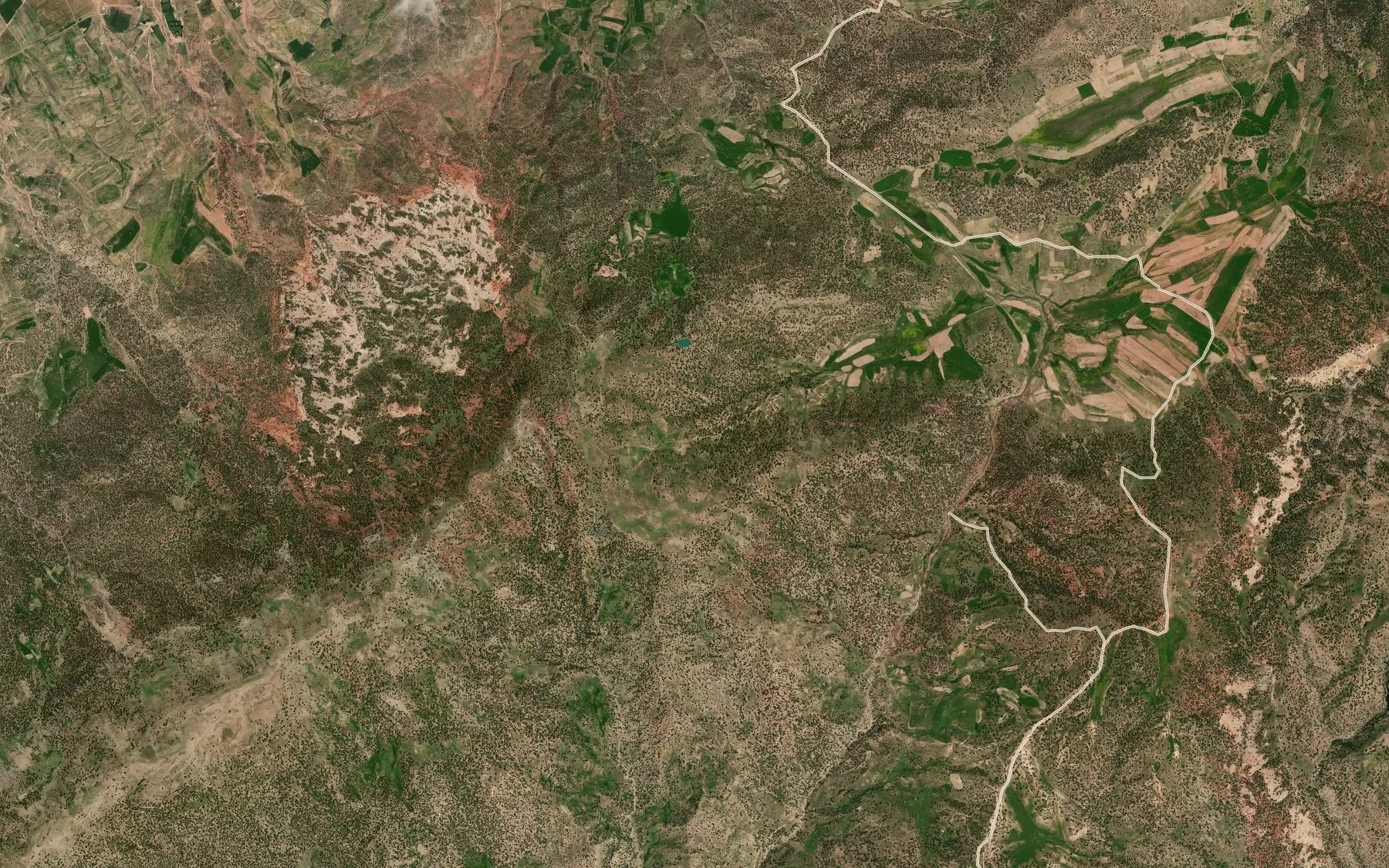 Satellite map of the Yunushqala Buloq