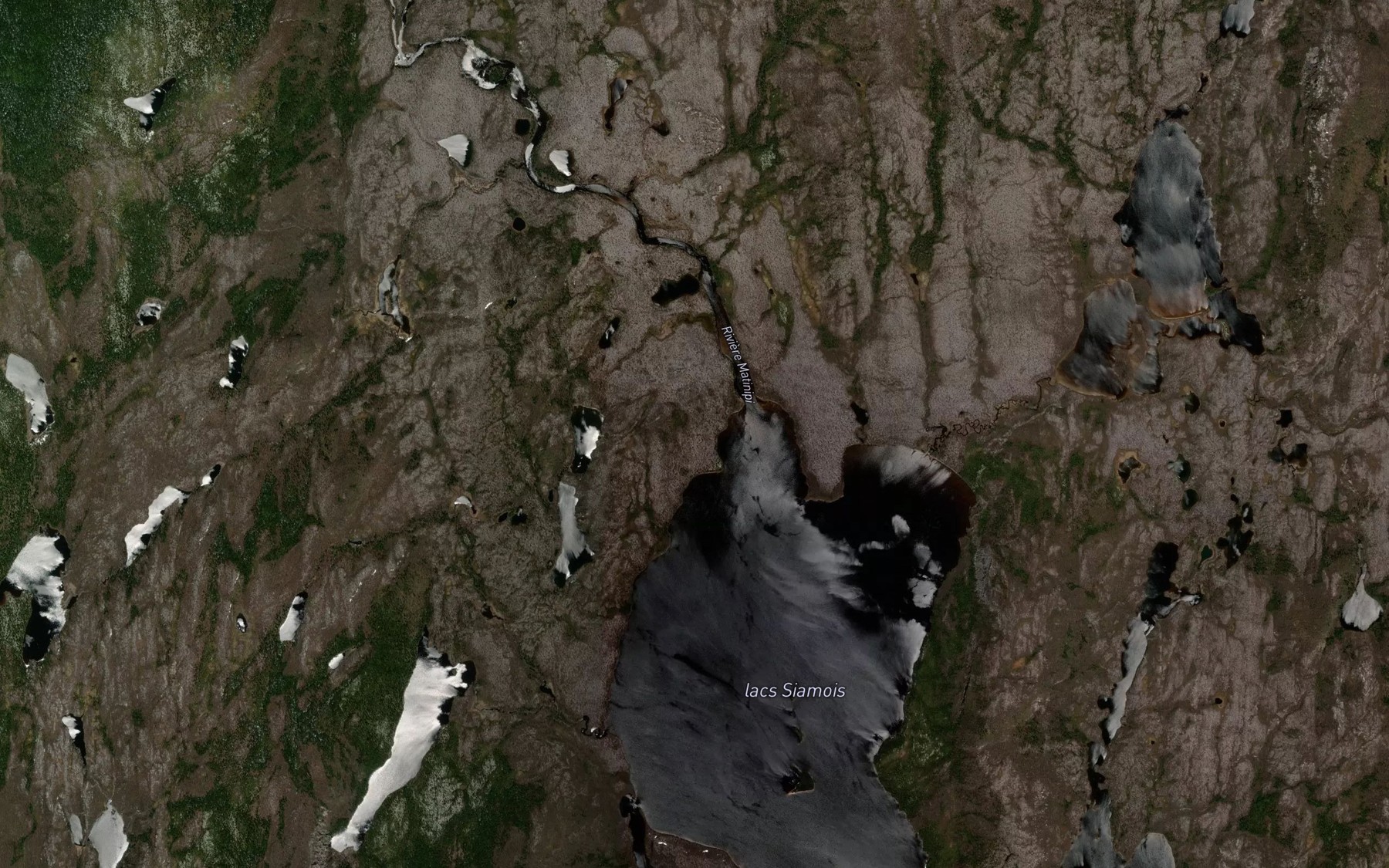 Satellite map of the Riviere Matinipi