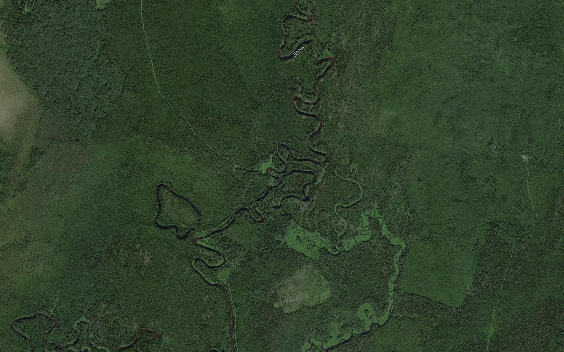 Satellite map of the Iktym