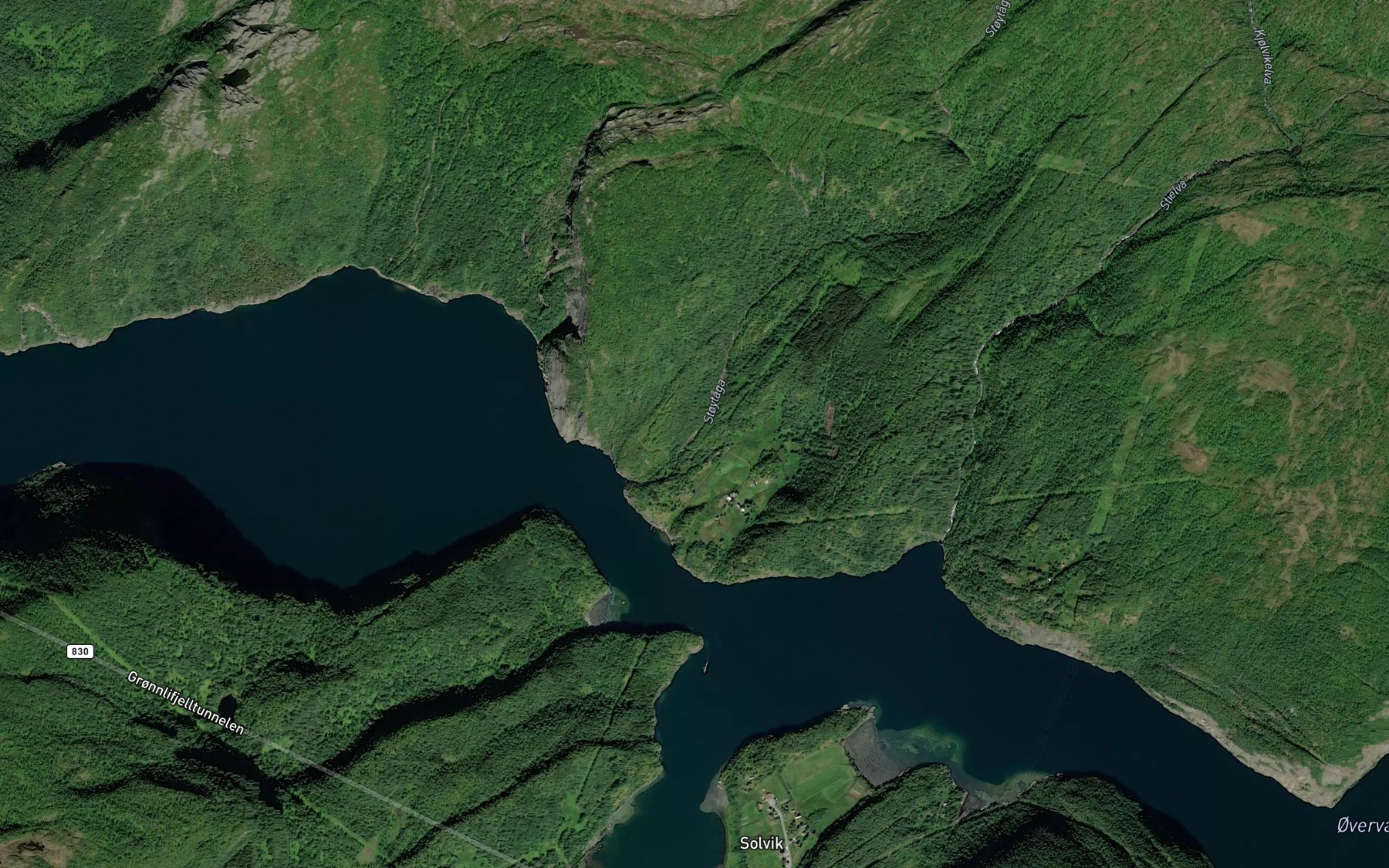 Satellite map of the Stoytaga