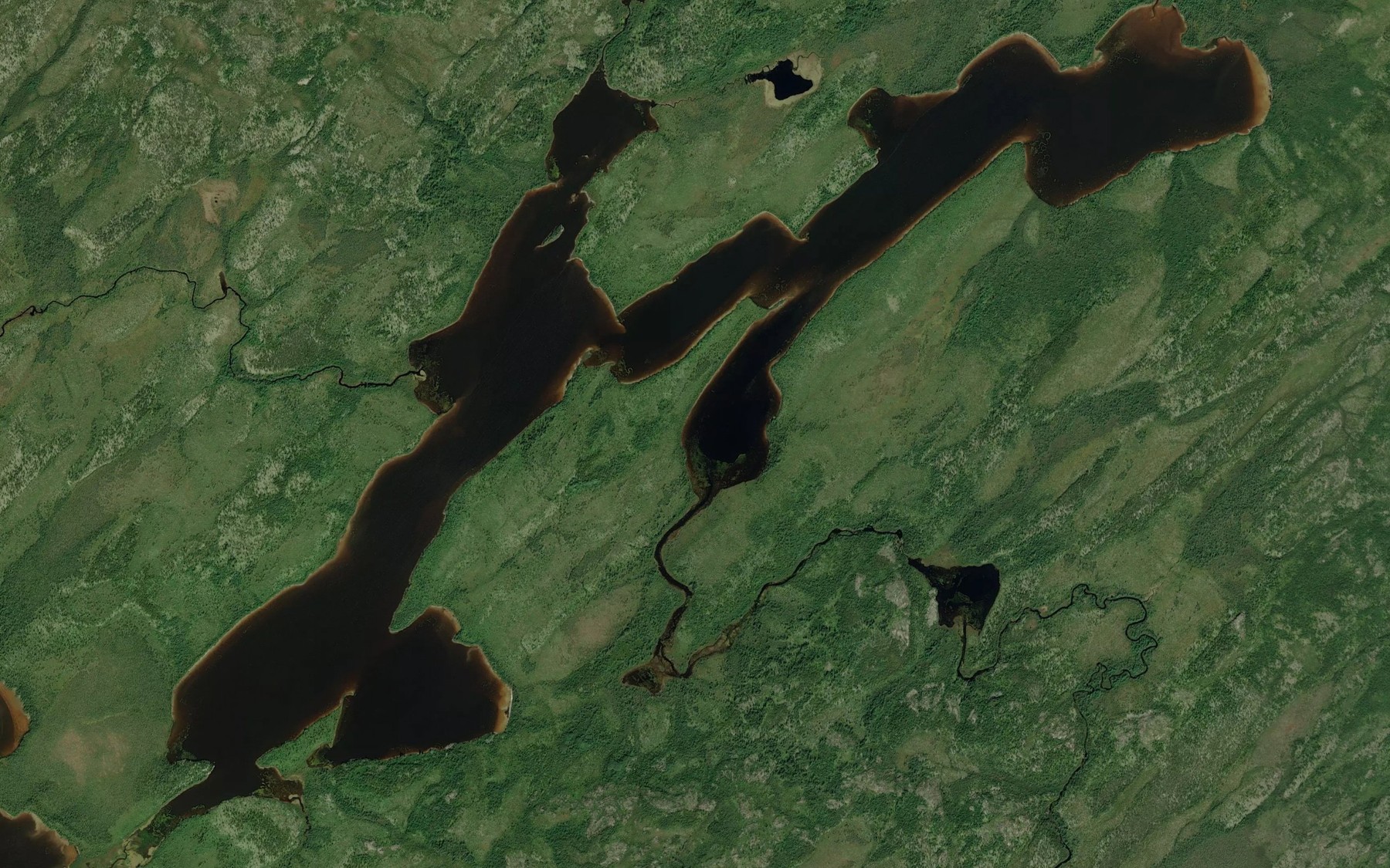 Satellite map of the Lac Kawawakaskaw Esachistuwach