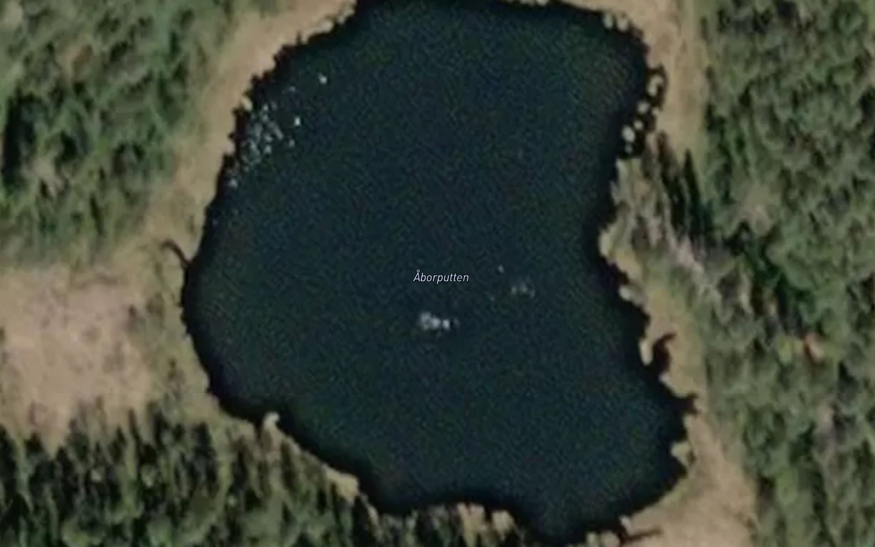 Satellite map of the Abborputten