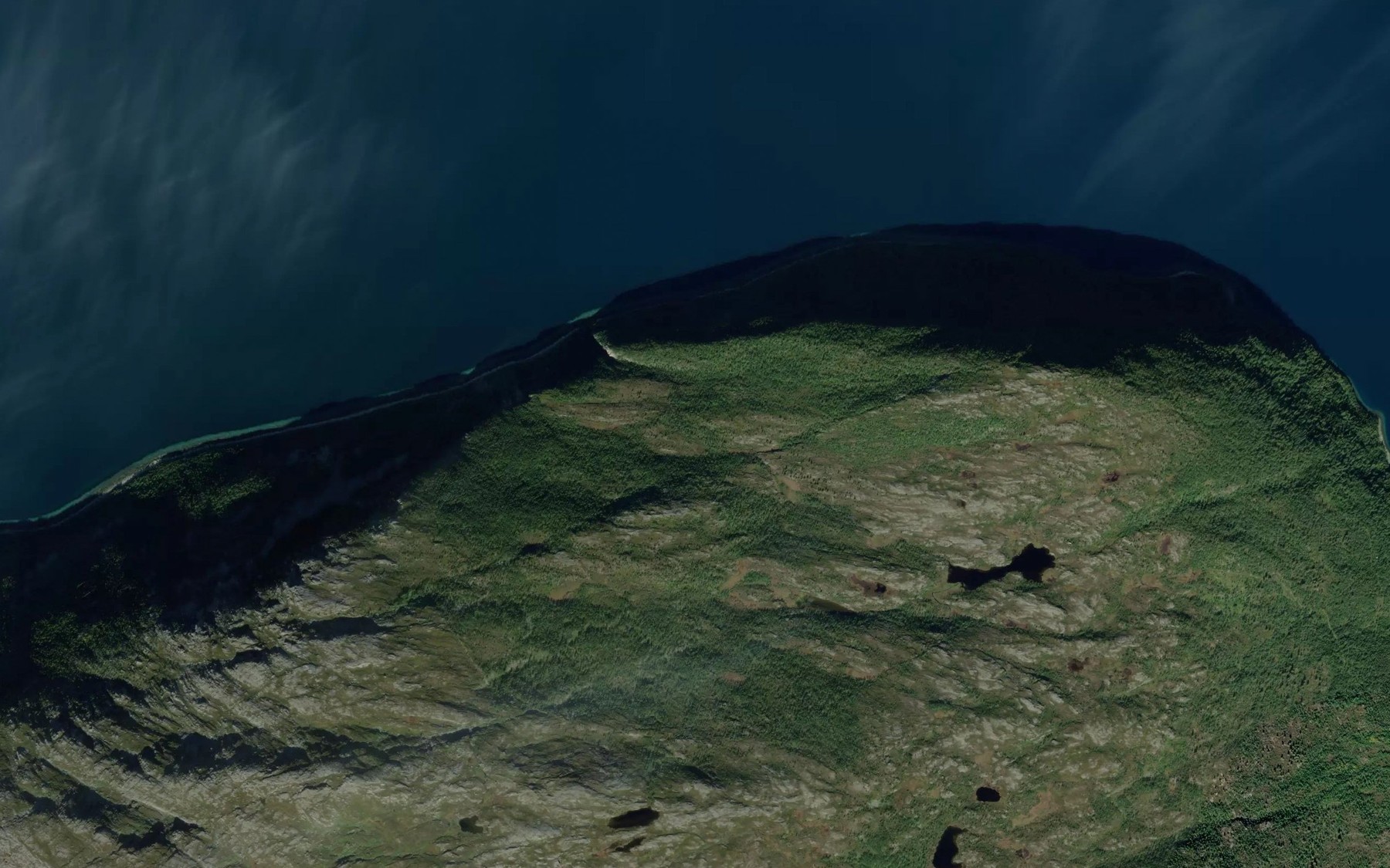 Satellite map of the Iselva