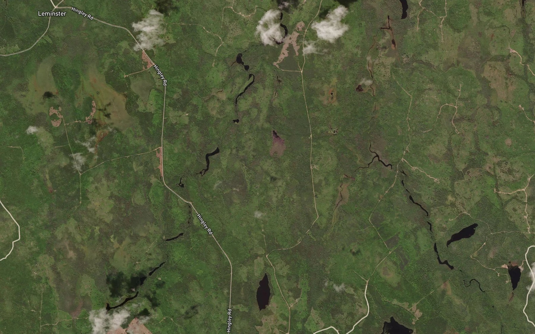Satellite map of the Leary Stillwater