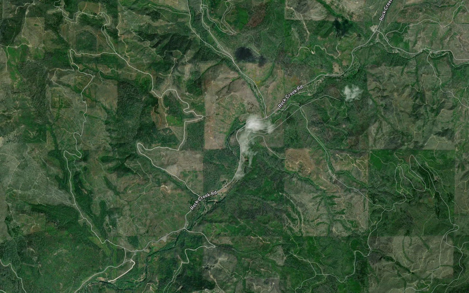 Satellite map of the Miller Creek