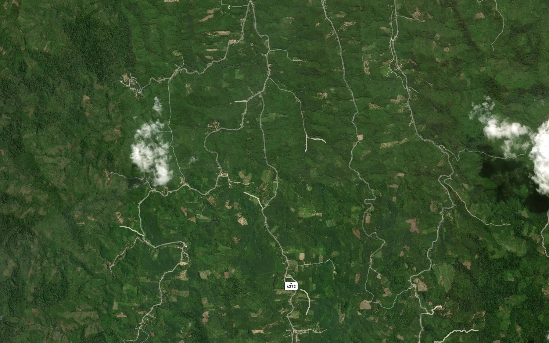 Satellite map of the Khlong Lat