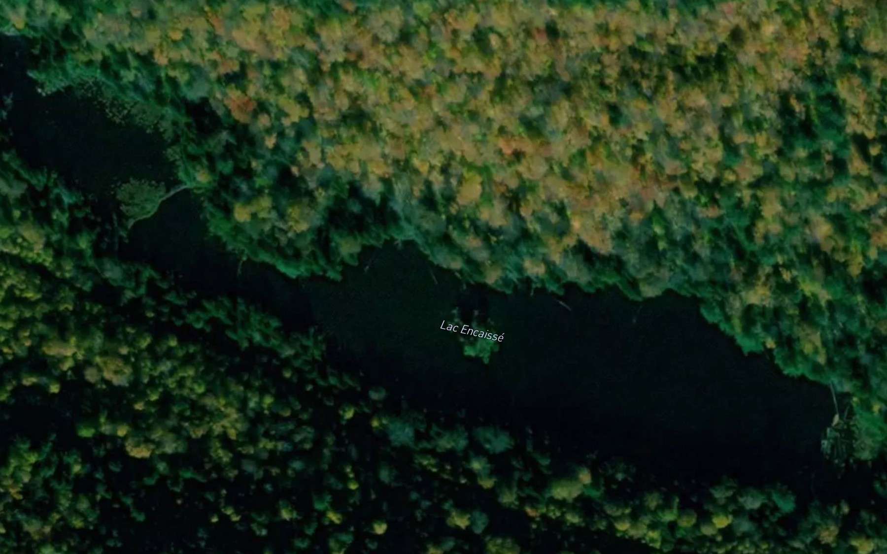 Satellite map of the Lac Encaisse