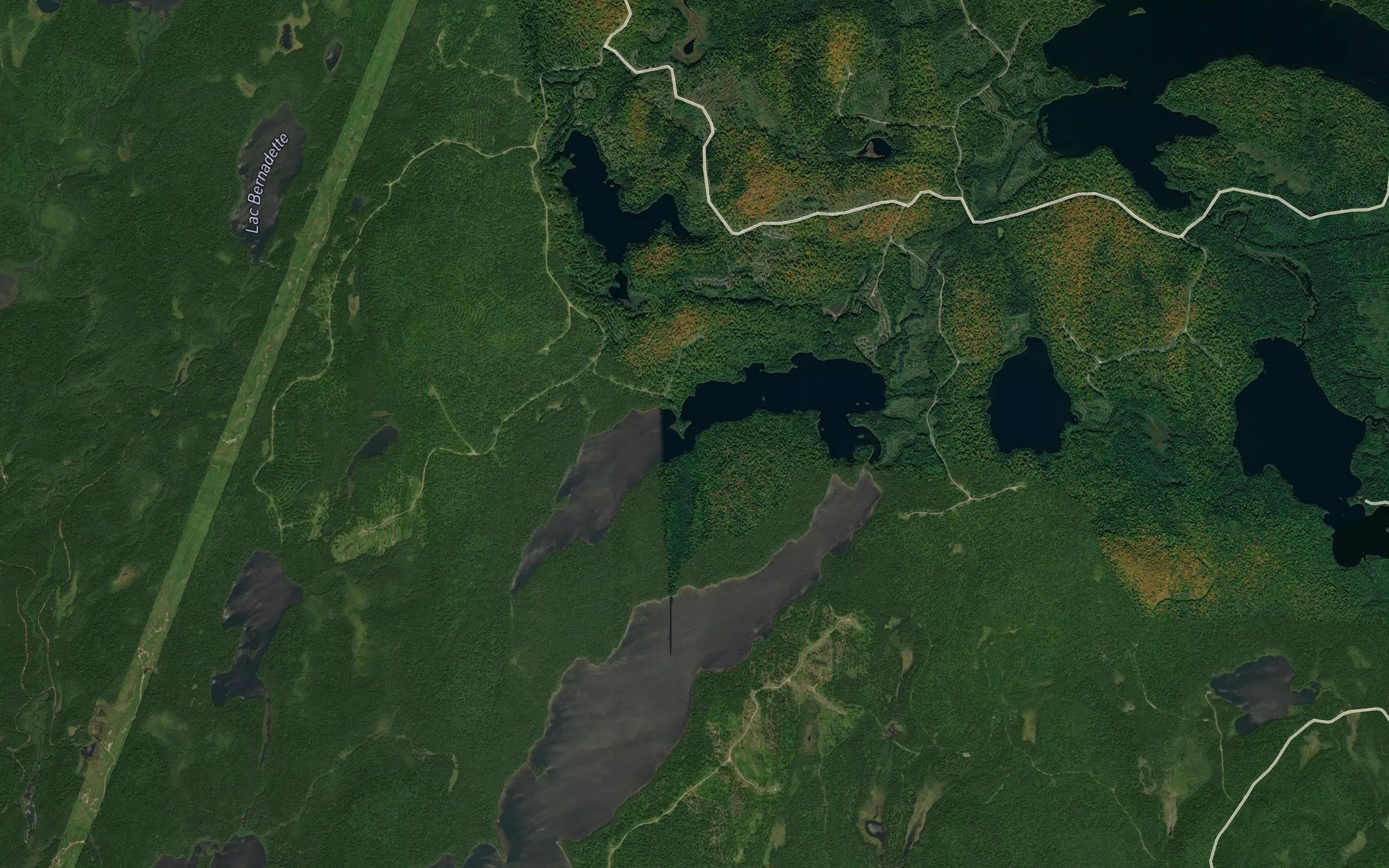 Satellite map of the Lac Hanover