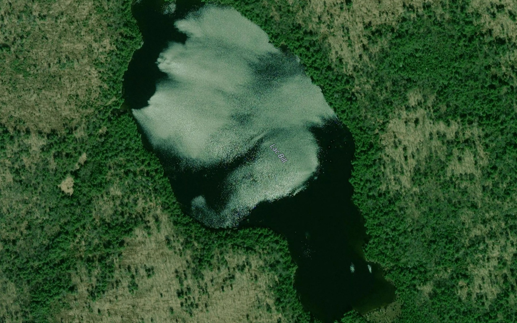 Satellite map of the Lac Bill