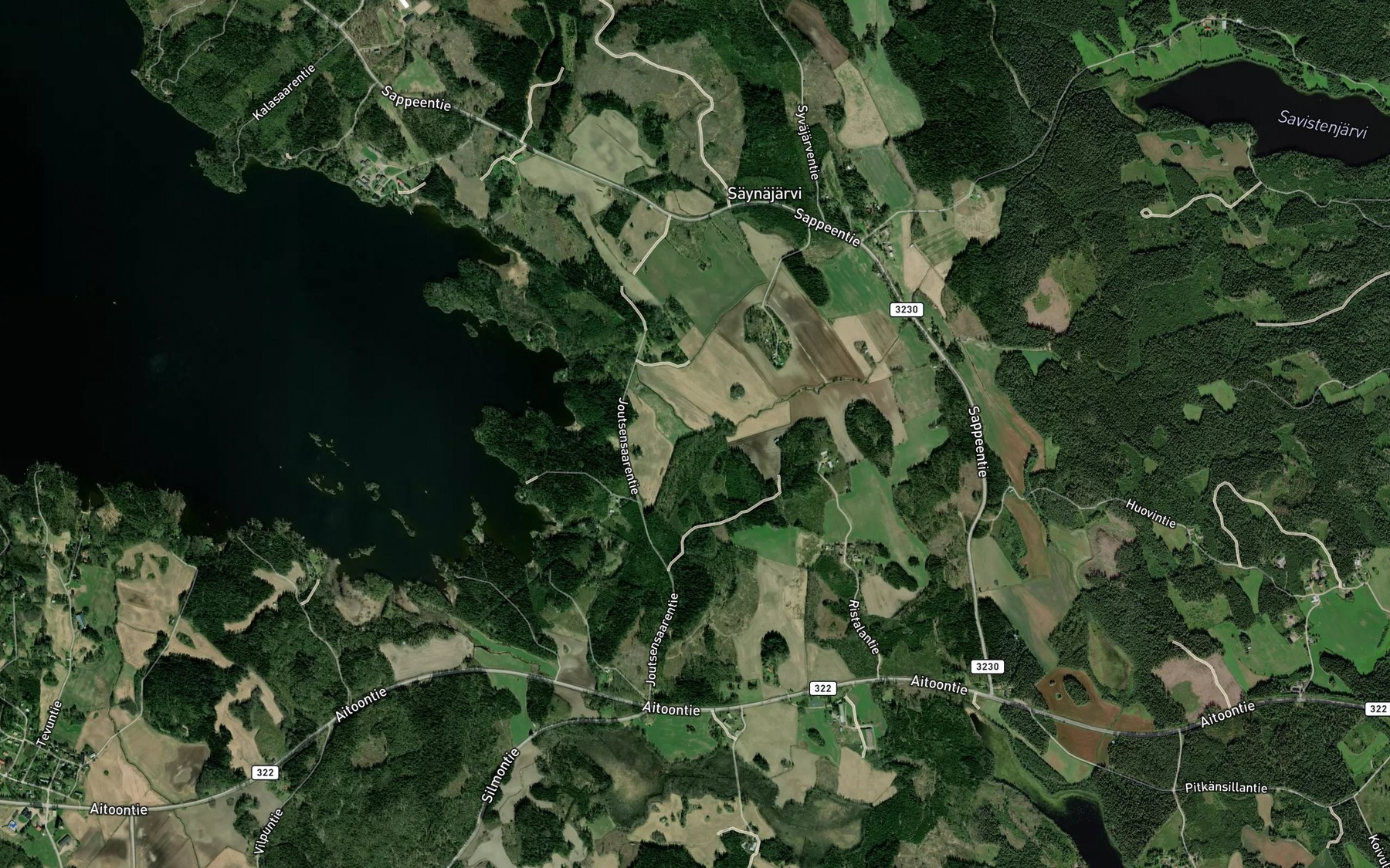 Satellite map of the Koskuenkorvenoja