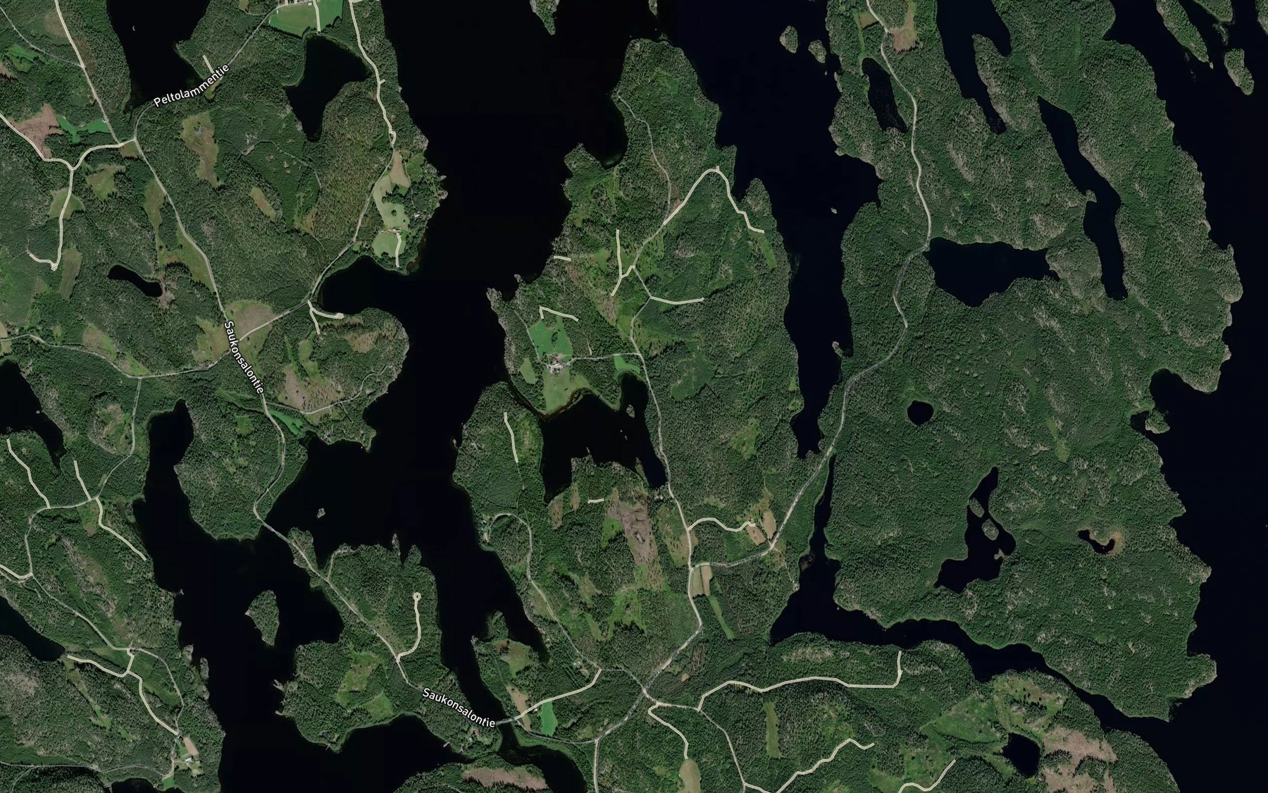 Satellite map of the Ruskolahti