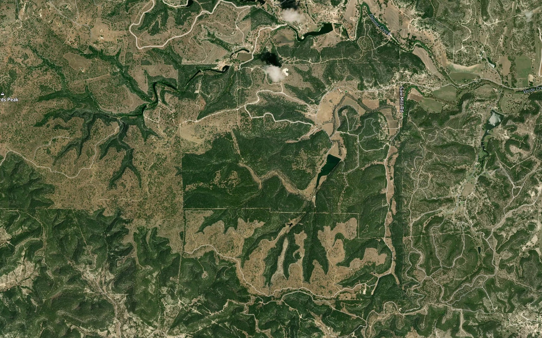 Satellite map of the Verde Springs