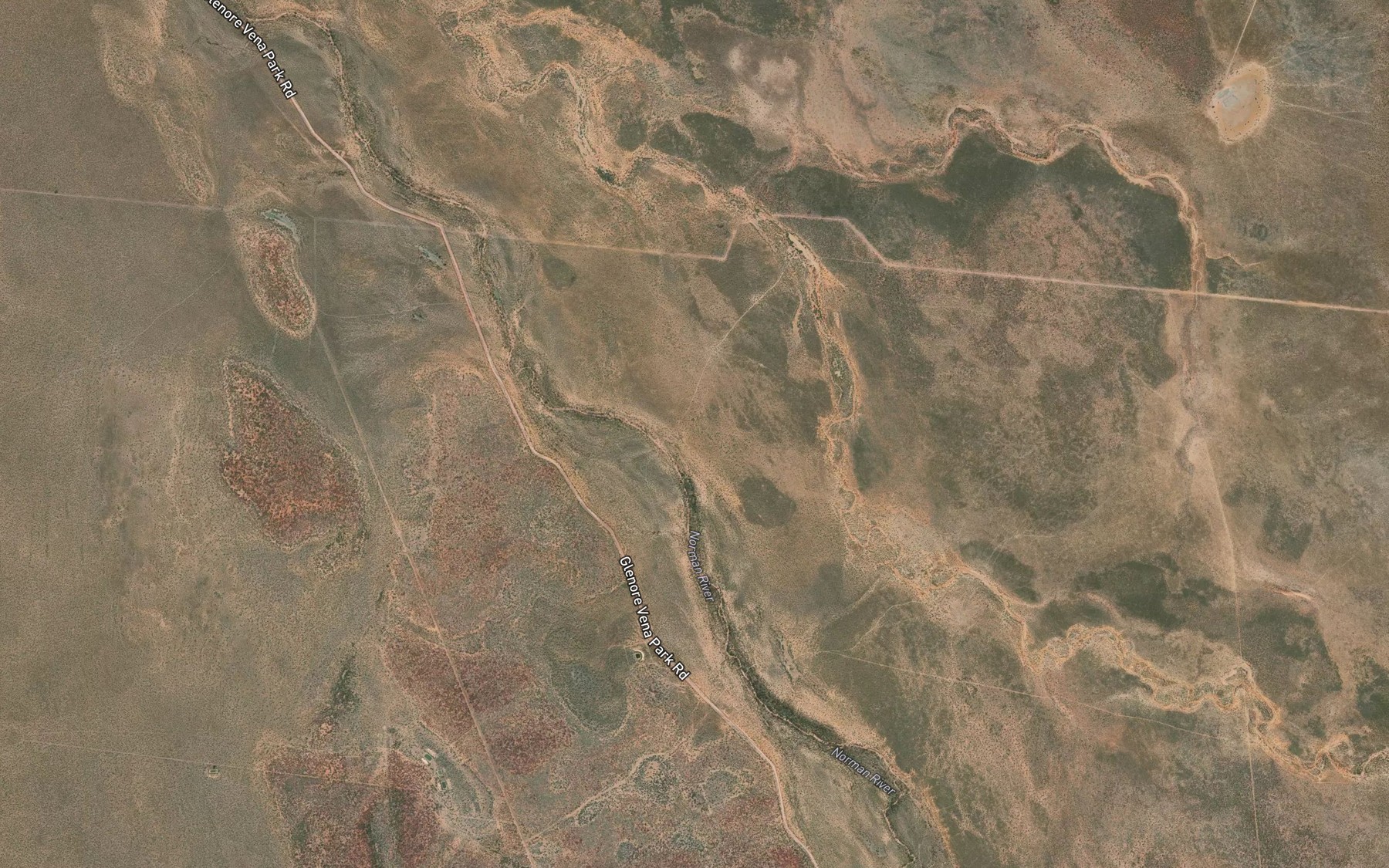 Satellite map of the Yappar River