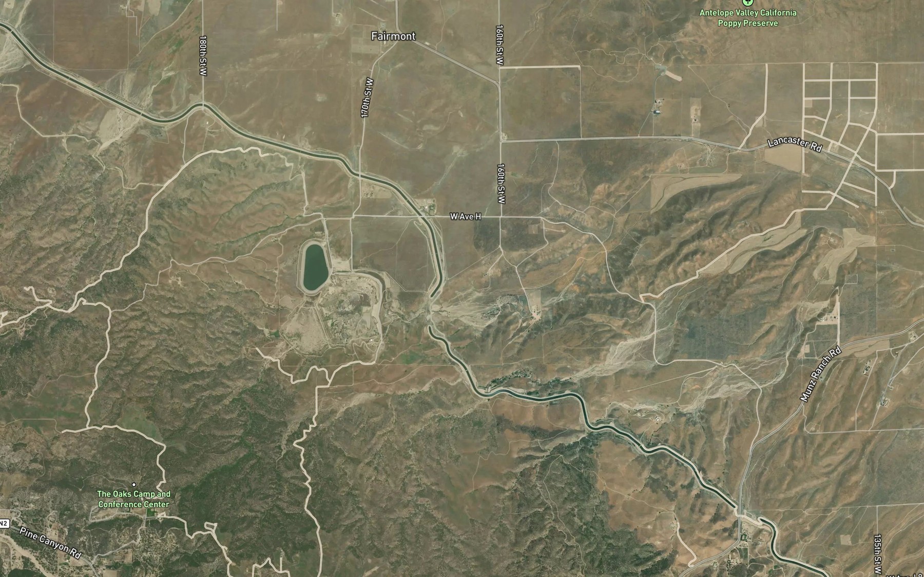 Satellite map of the Mud Spring