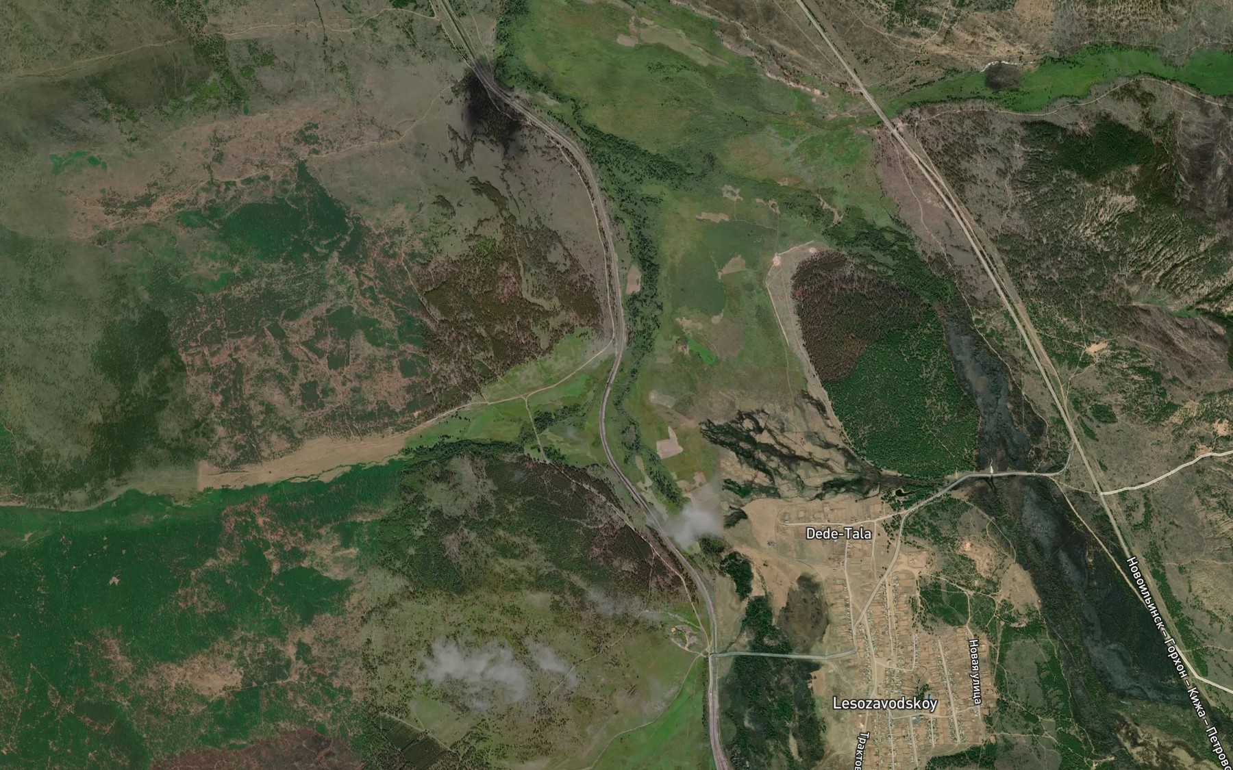 Satellite map of the Baga-Gorkhon