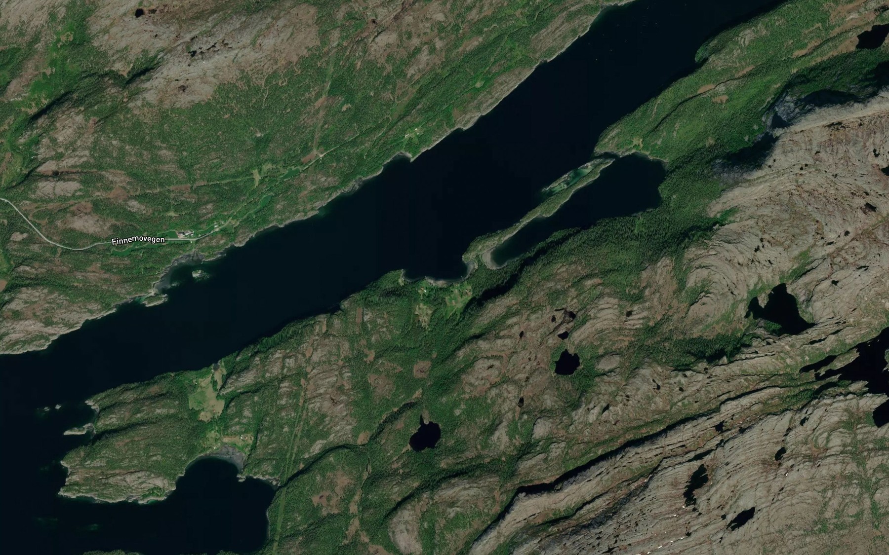 Satellite map of the Kjoloybukta