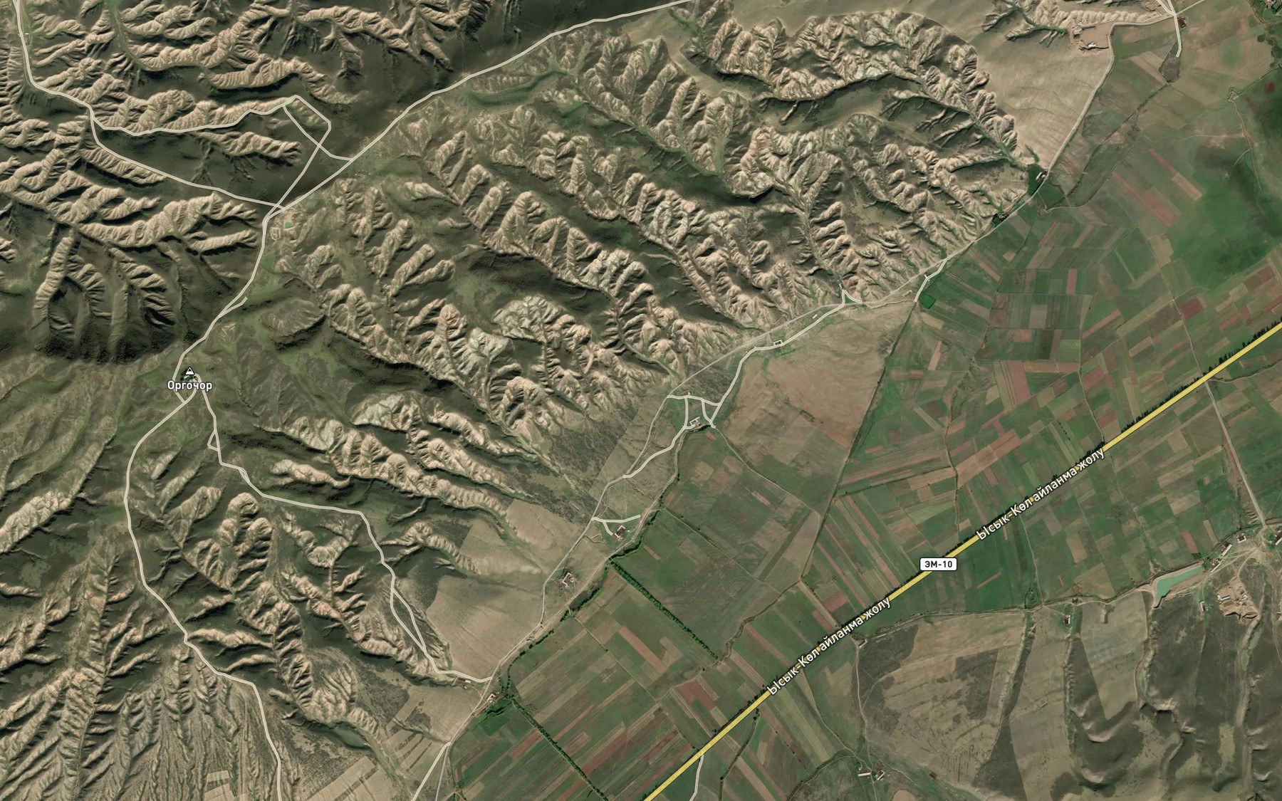 Satellite map of the Ak-Kochkor