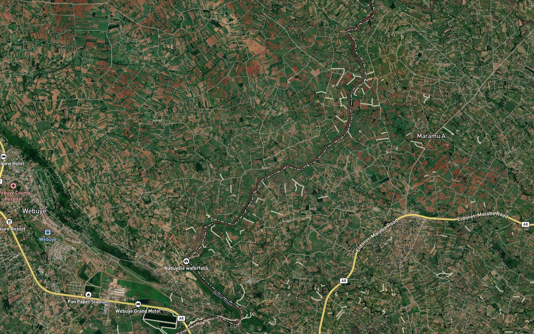 Satellite map of the Furue