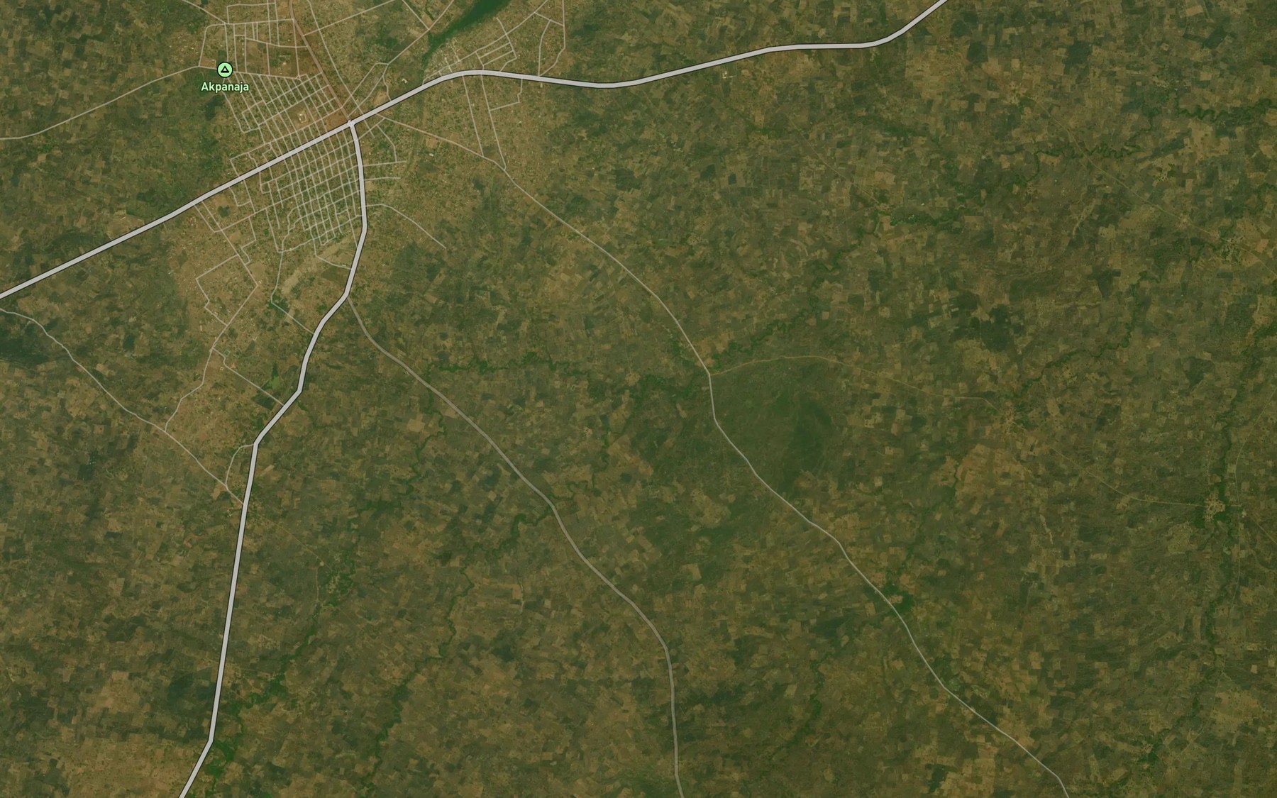 Satellite map of the River Cheweri