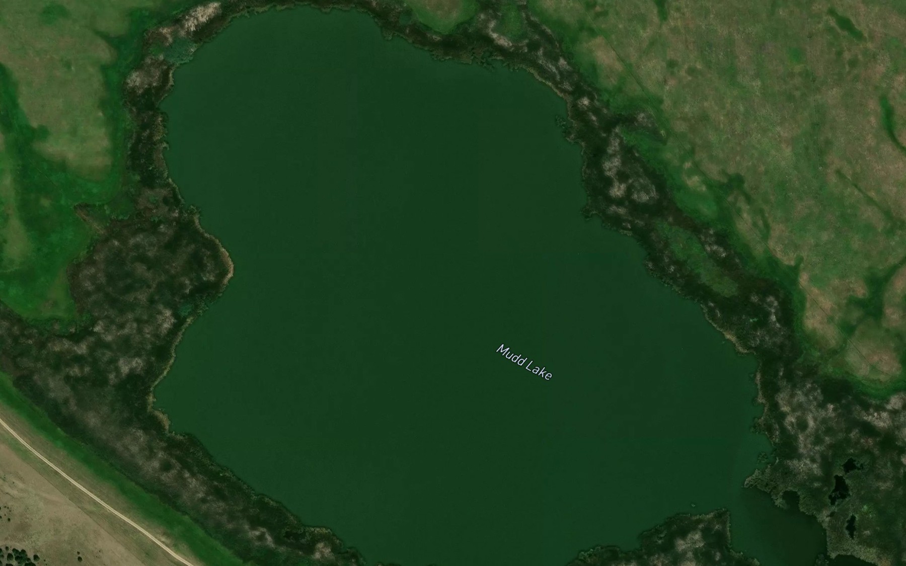 Satellite map of the Mudd Lake