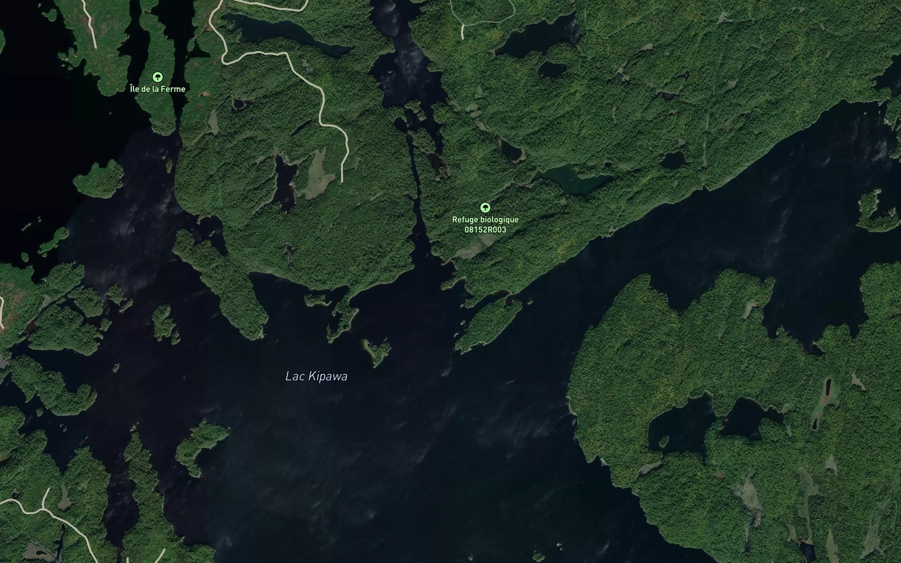 Satellite map of the Le Canal