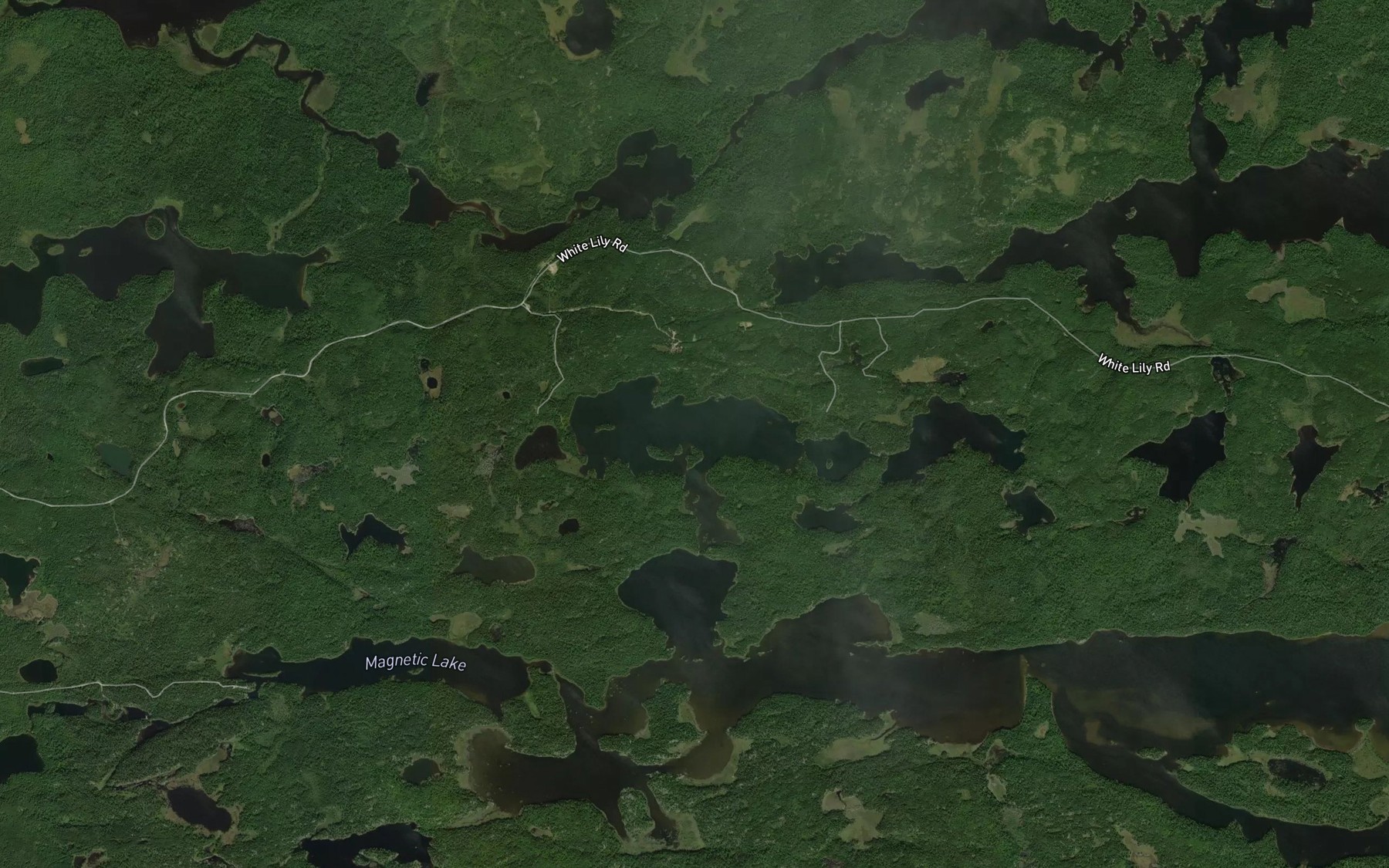 Satellite map of the Upham Lake