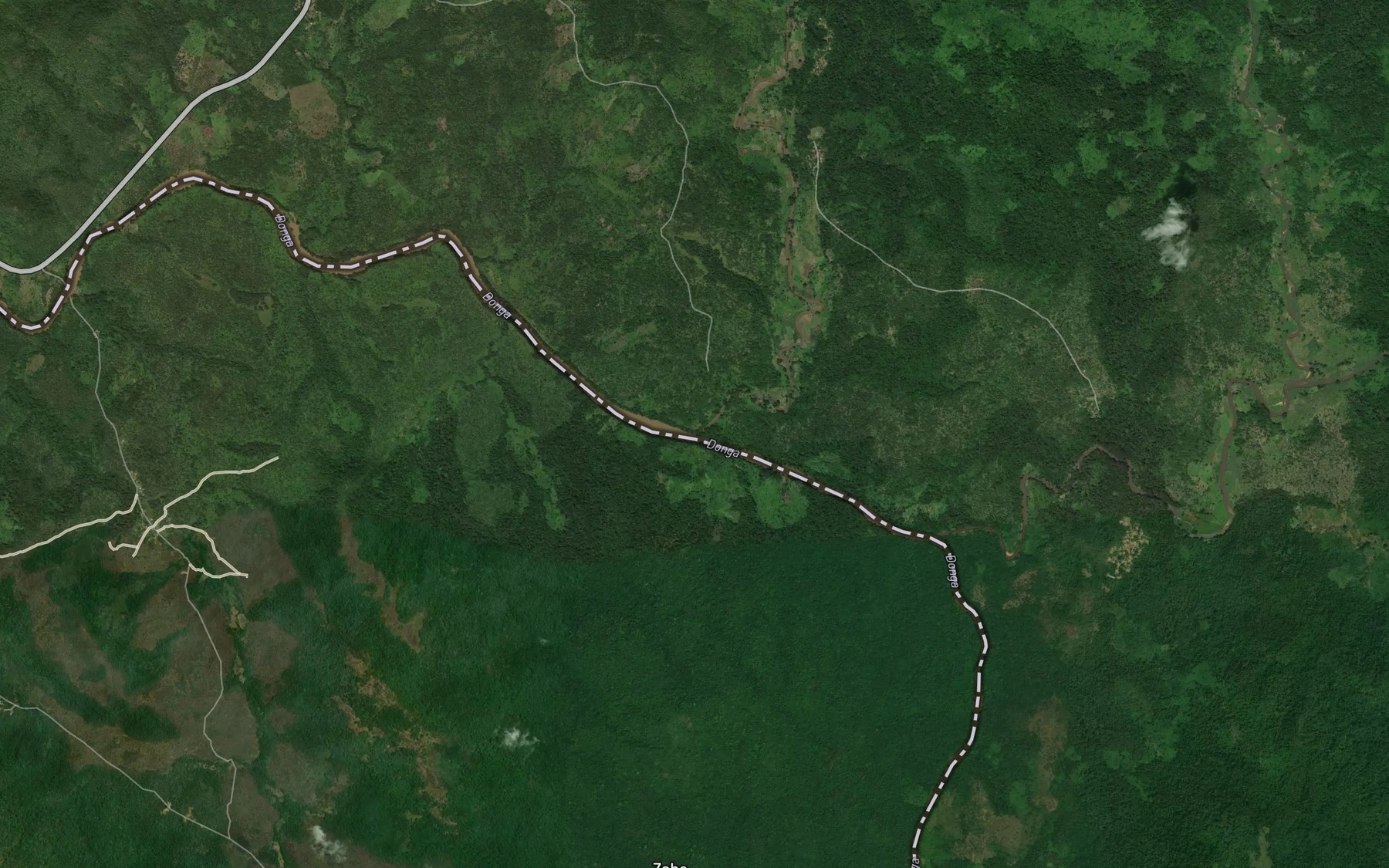 Satellite map of the River Akon