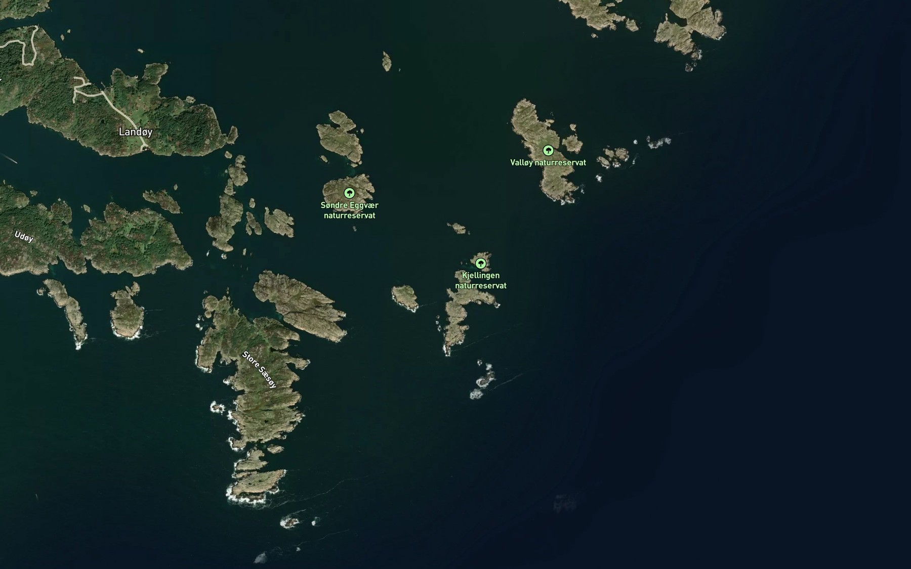 Satellite map of the Nordvestbukta