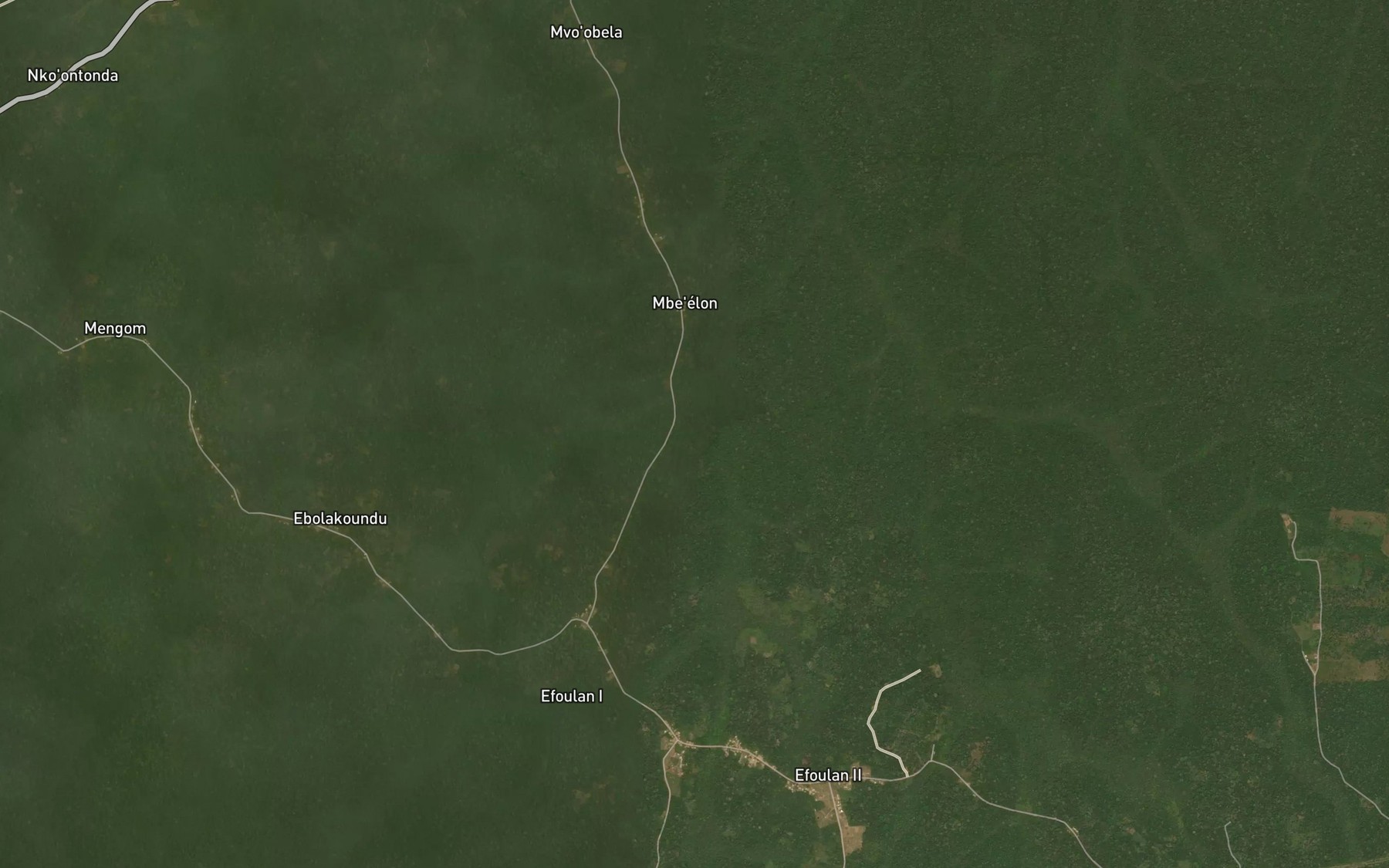 Satellite map of the Ebya