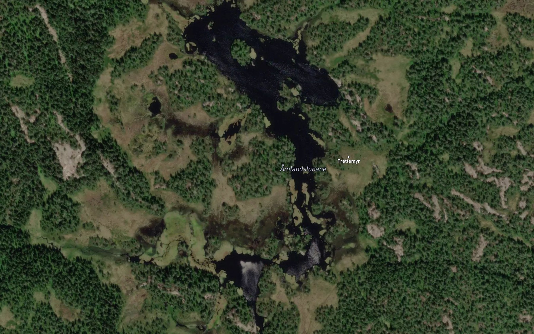 Satellite map of the Amlandslonane