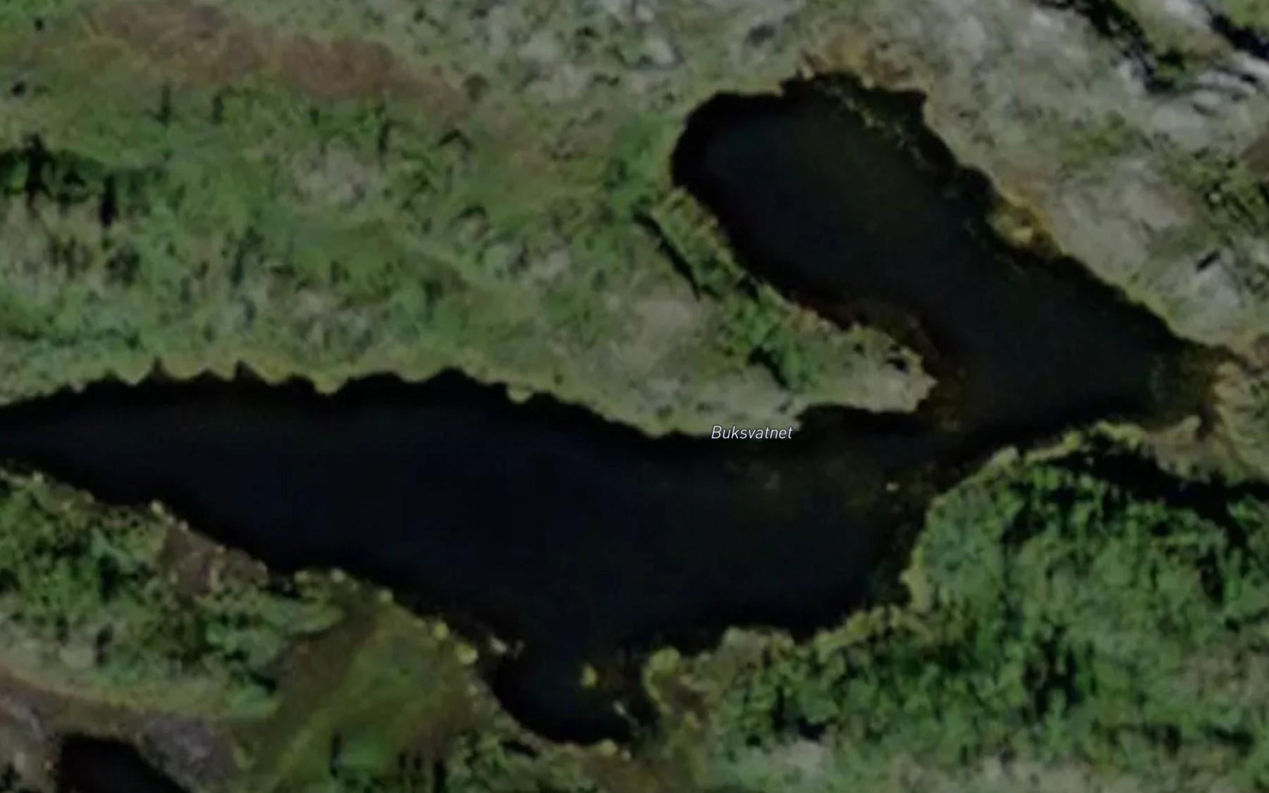 Satellite map of the Buksvatnet