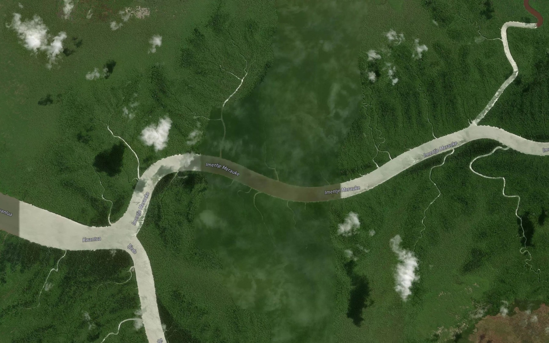 Satellite map of the Cede