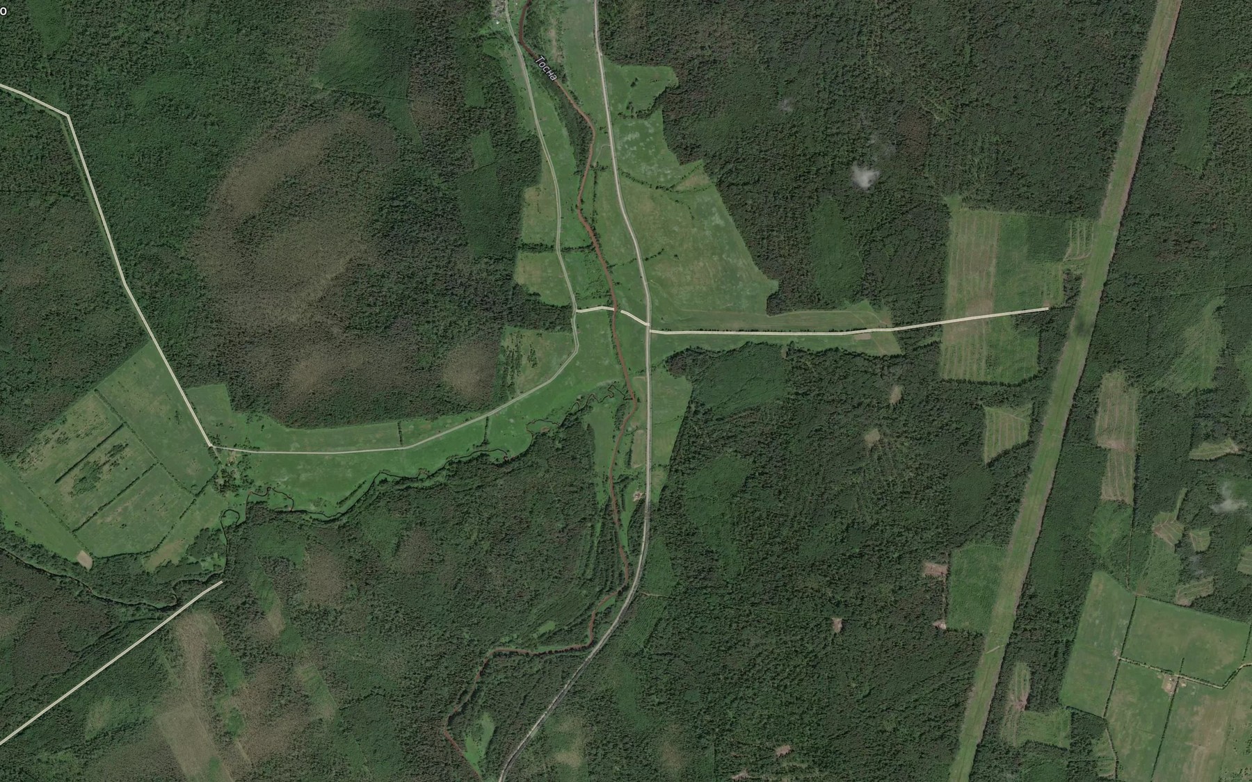Satellite map of the Lustovka
